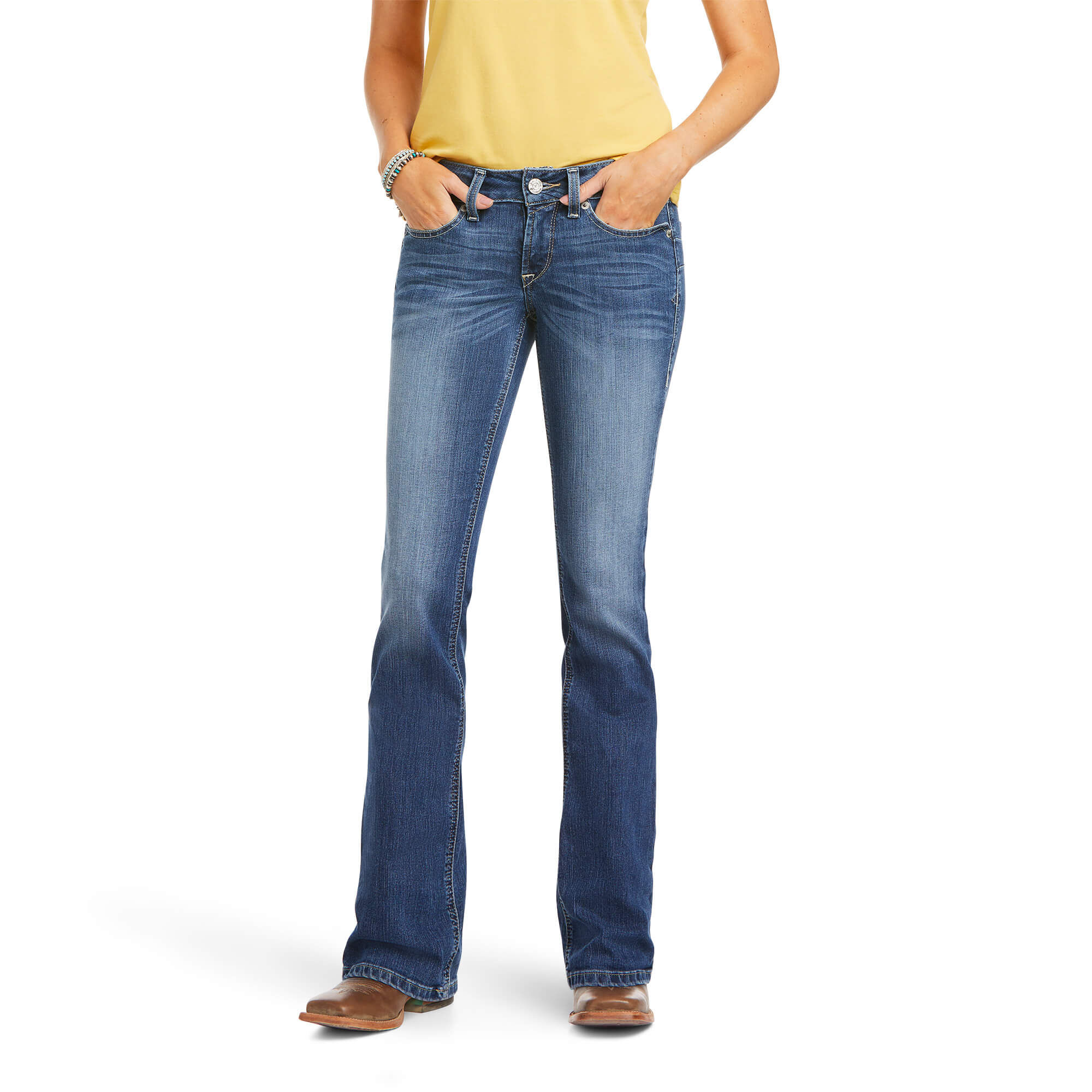 R.E.A.L. MID Rise Samara Boot Cut Jean 