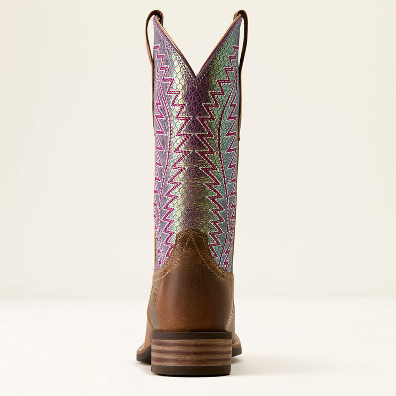 Monte Vista Wide Square Toe Western Boot Heel