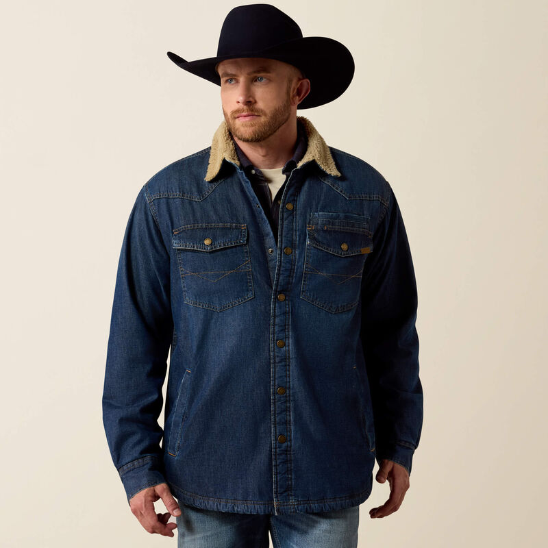 Sherpa Lined Shirt Jacket Front