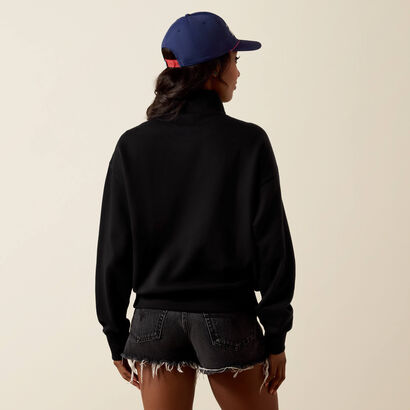 Holiday 1/2 Zip Sweatshirt Back