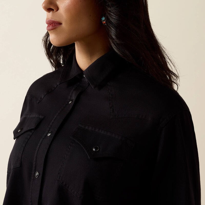 Midnight Western Snap Shirt 01