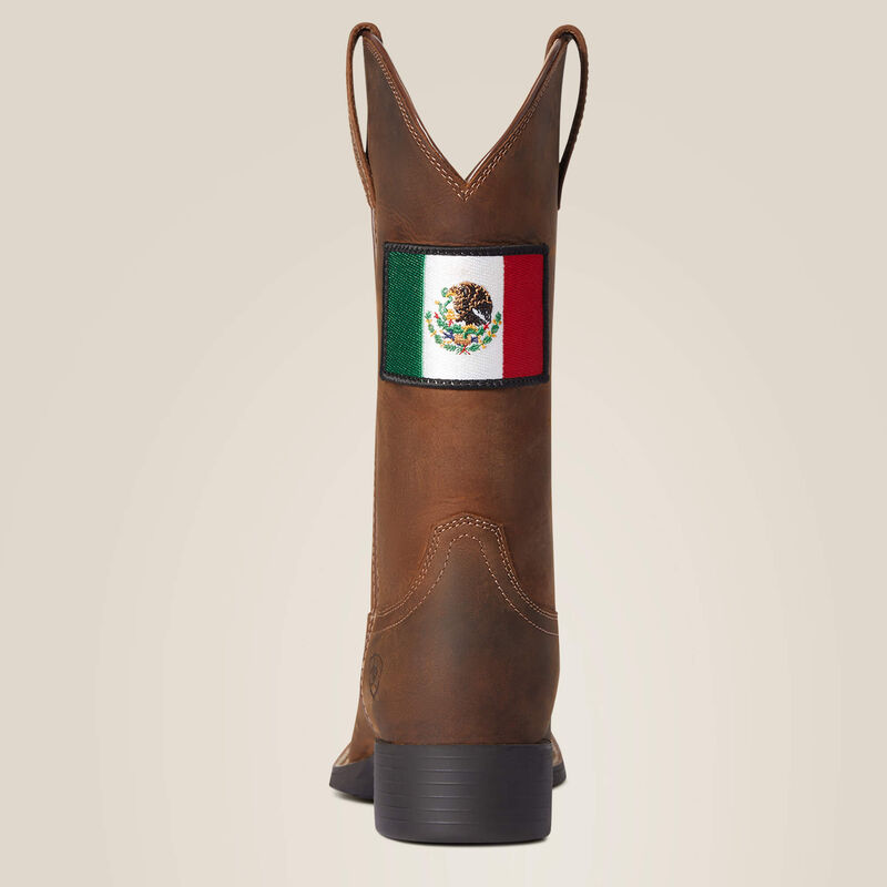 Round Up Orgullo Mexicano Western Boot