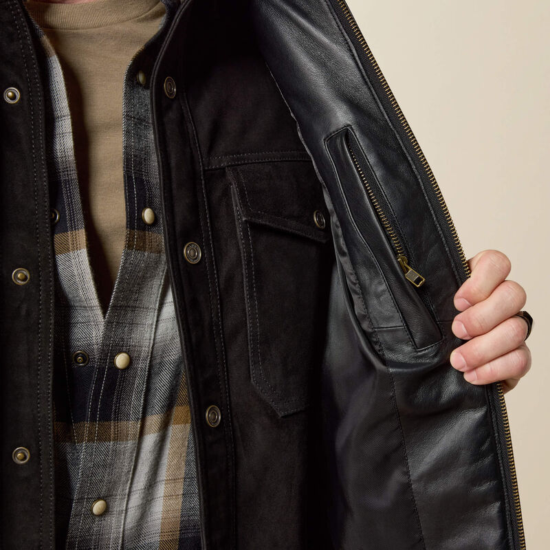 Bench Made Lamb Leather Puffer Vest 03