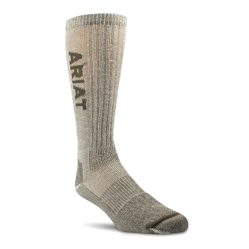 Lightweight Merino Wool Blend Mid Calf Steel Toe Work Sock 2 Pair Pack ...