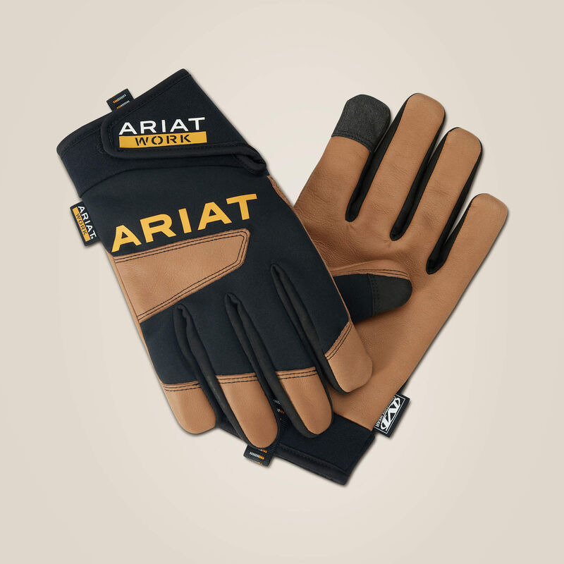 Ariat Flexpro Waterproof Work Glove Brown/Black Medium