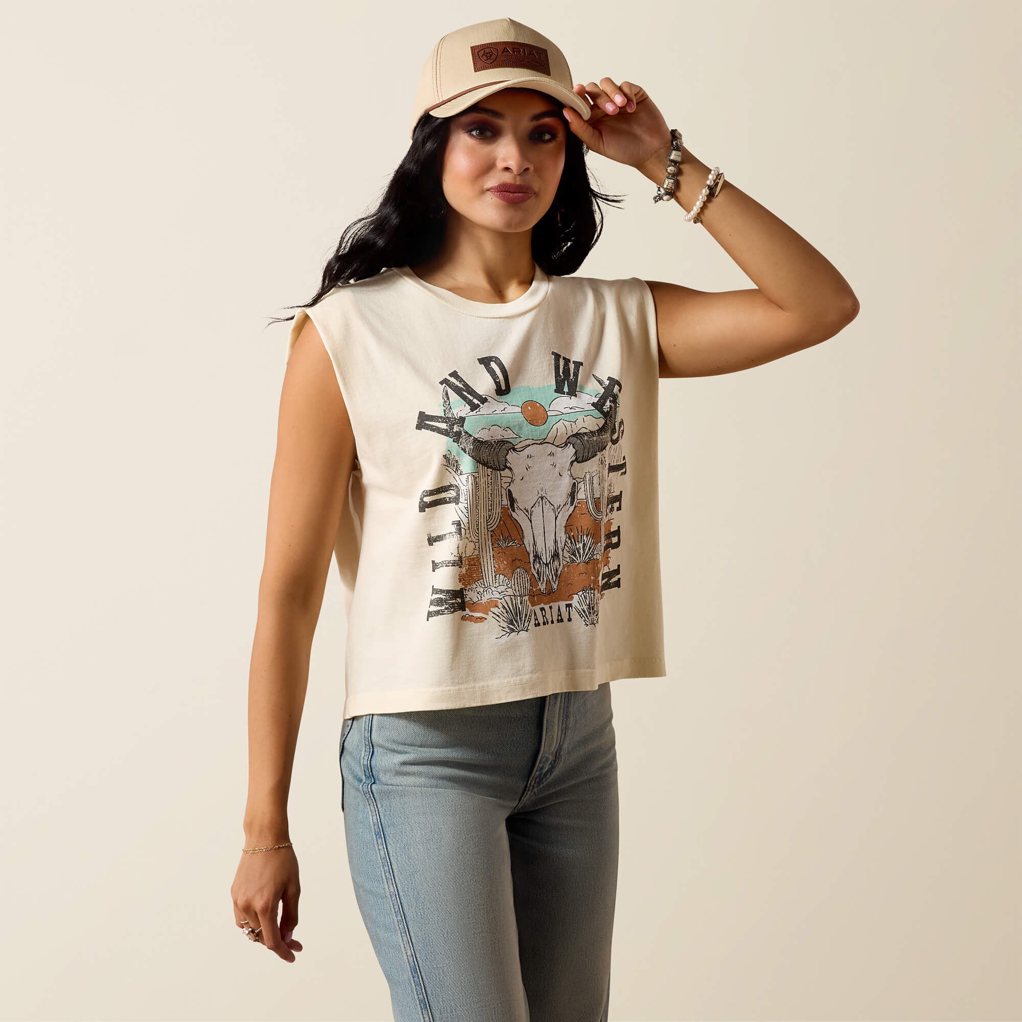 Ariat Steer Skull Landscape T-Shirt - thumbnail 5
