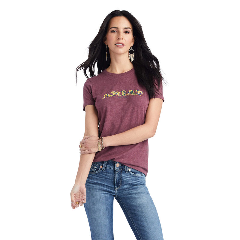 Ariat Floral Letters Tee
