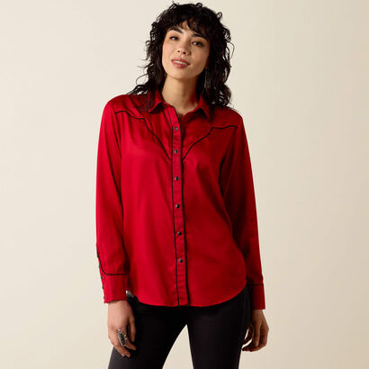Audrey Western Snap Shirt Front