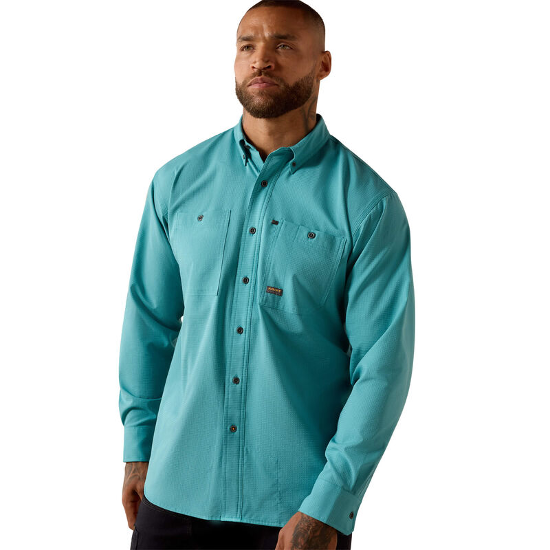 Rebar Made Tough 360 Airflow Work Shirt Front