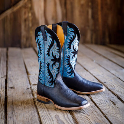 Gritstone Wide Square Toe Cowboy Boot Lifestyle