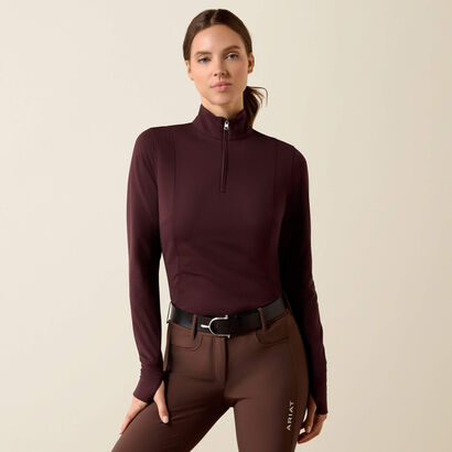 Gridwork 2.0 1/4 Zip Baselayer Front