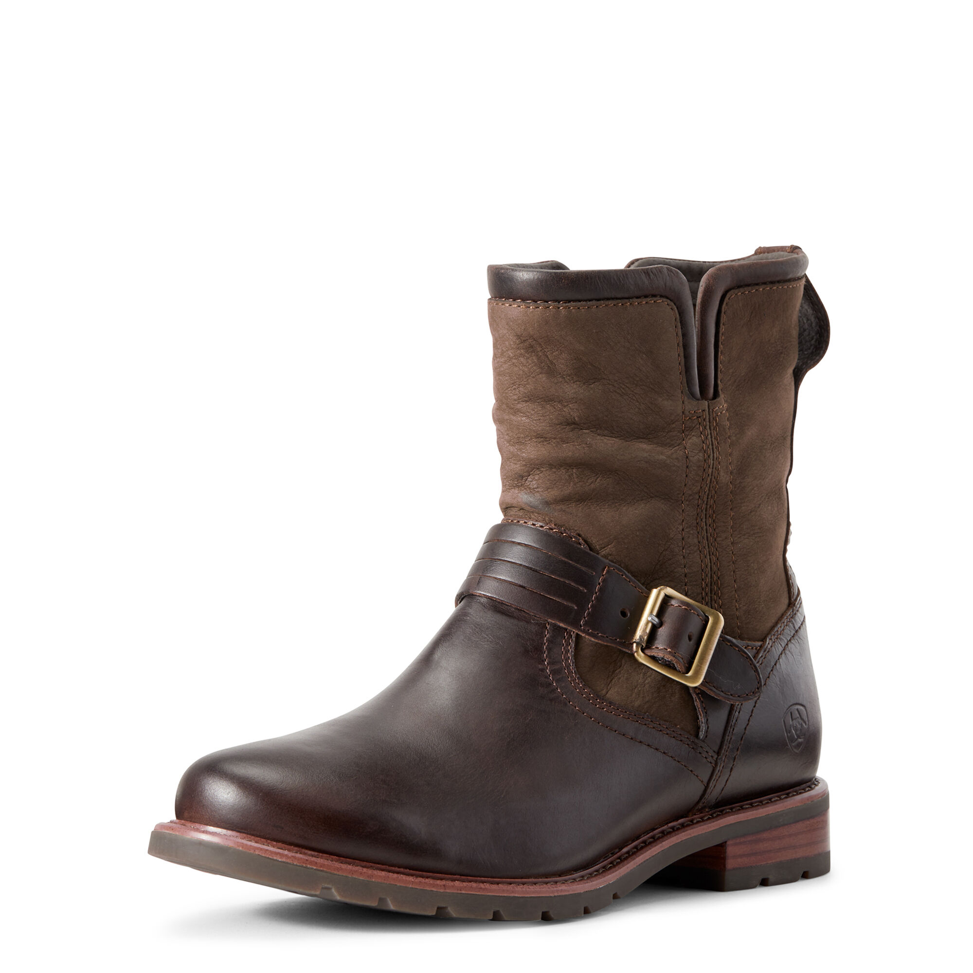 Women's Savannah Waterproof Boots In Chocolate/Willow Leather, B Medium Width, Size 4.5, By Ariat