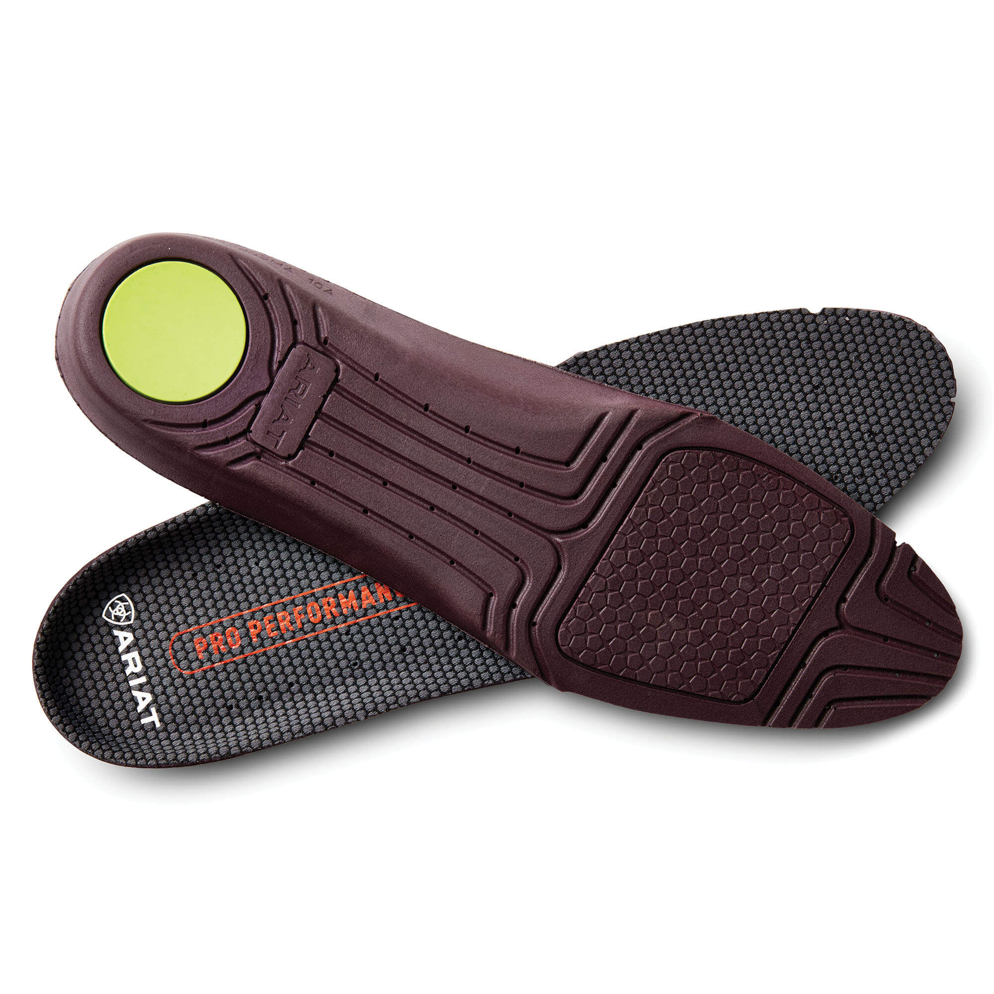 Men's Pro Performance Round Toe Insole in Charcoal, Size 41.5, by Ariat