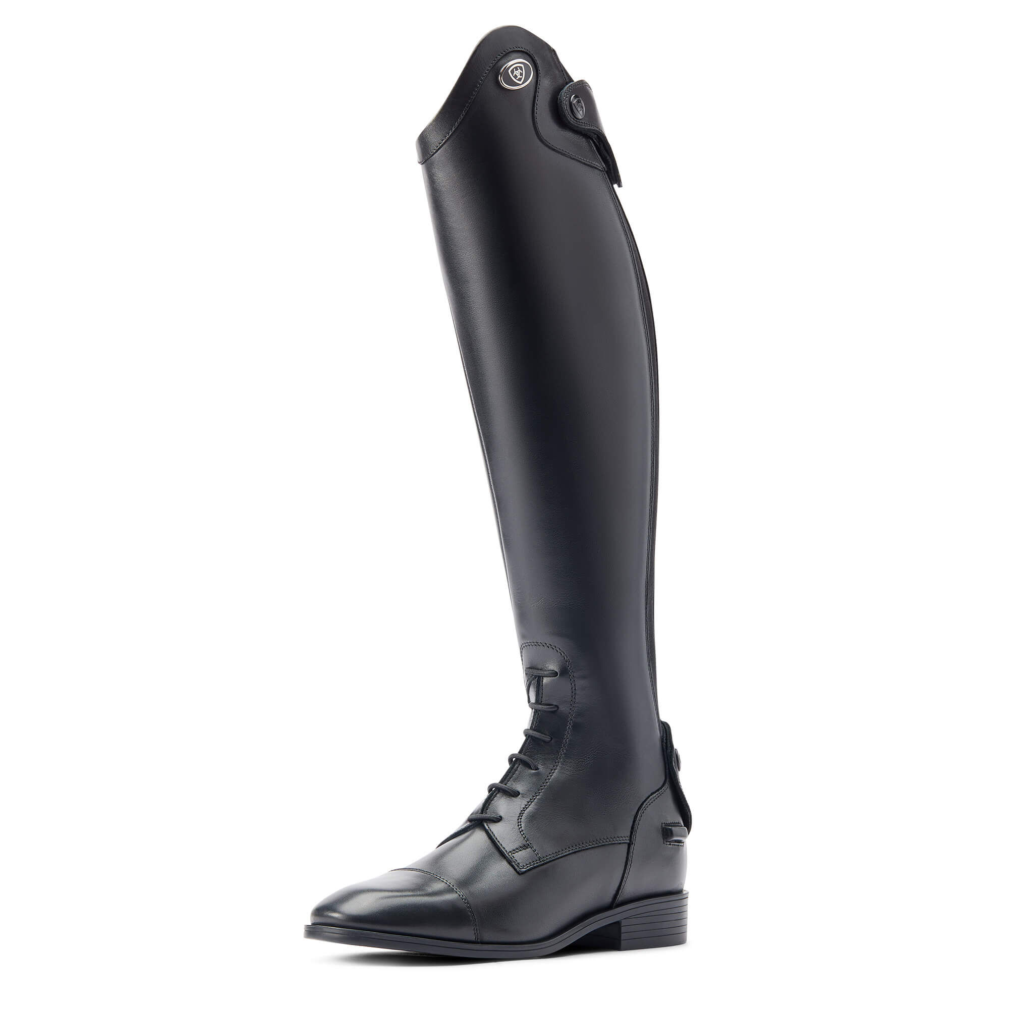Women's Ravello Tall Riding Boots in Black Calf, B Medium Width, X-Slim Calf, Size 5, by Ariat