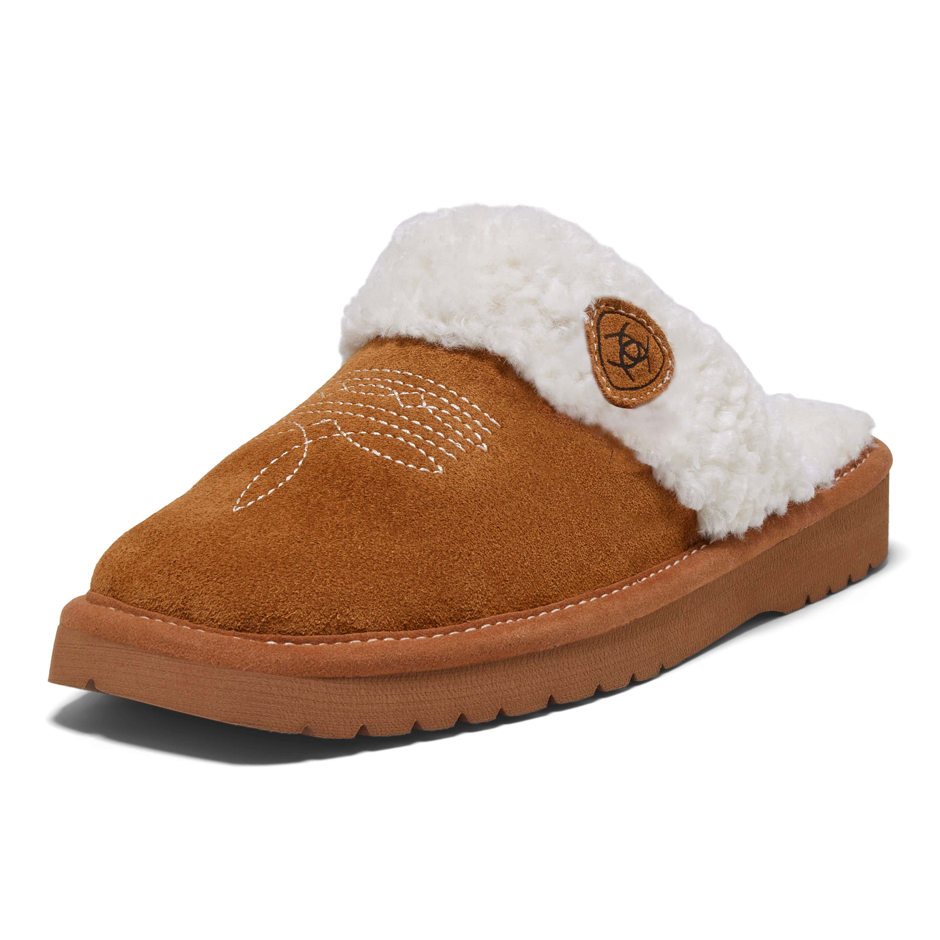Women's Jackie Square Toe Shoes in Chestnut, B Medium Width, Size 7.5, by Ariat