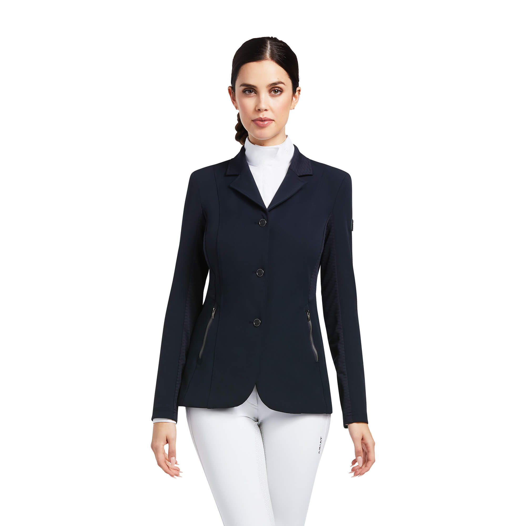 Women's Galatea Bellatrix Show Jacket Long Sleeve in Show Navy, Size 33.5, by Ariat