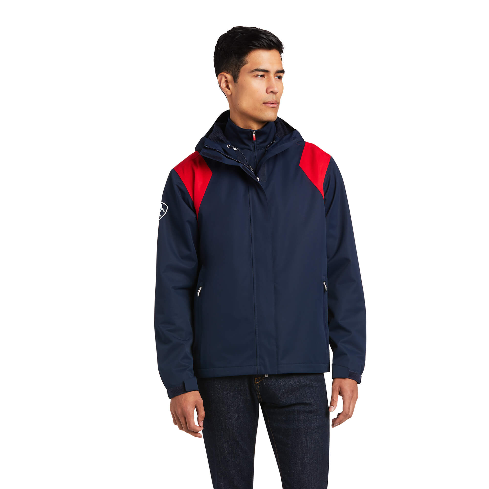 Men's Spectator Waterproof Jacket Long Sleeve in Blue, Size X-Large, by Ariat