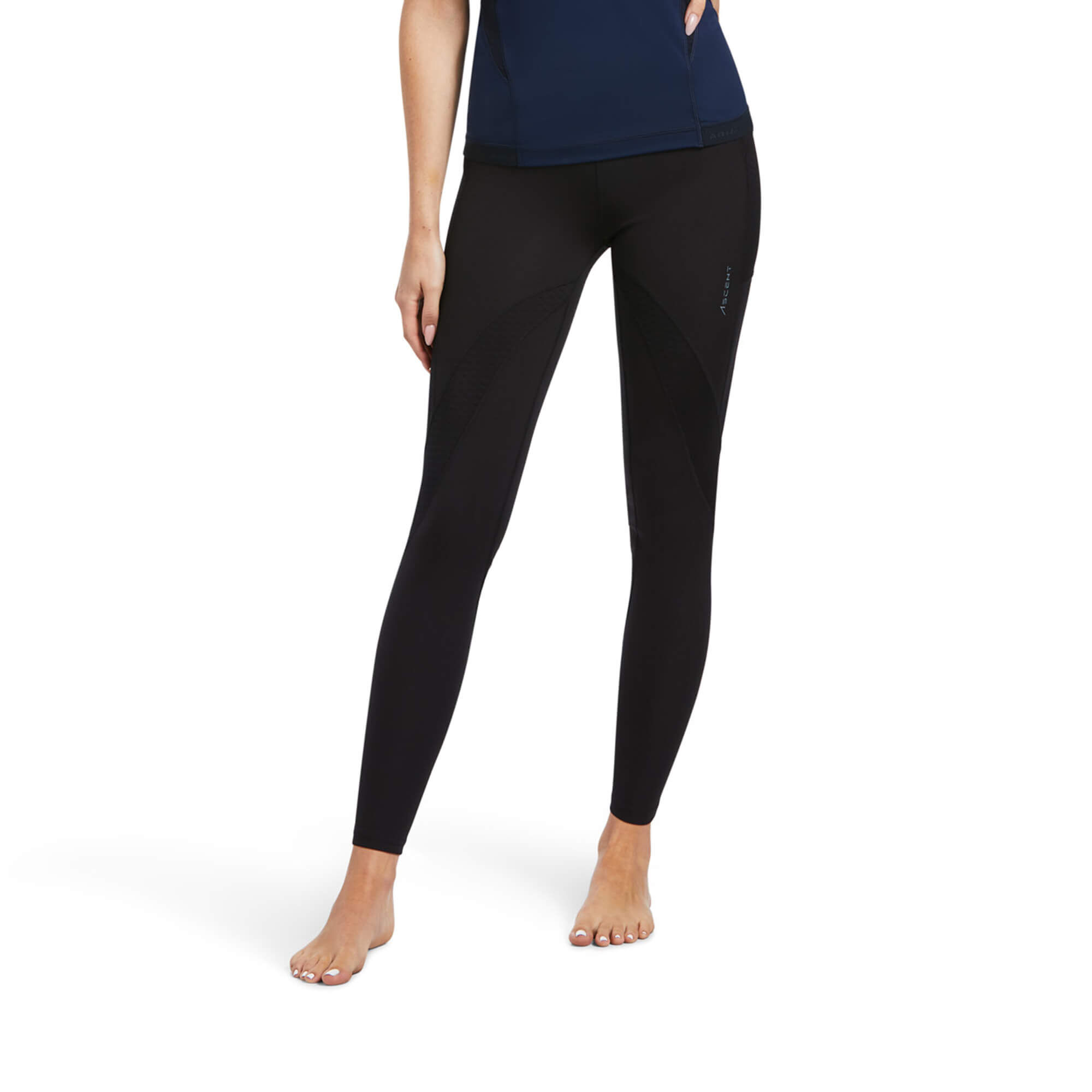 Women's Ascent Half Grip TightRiding Breech in Black, Size Small, by Ariat