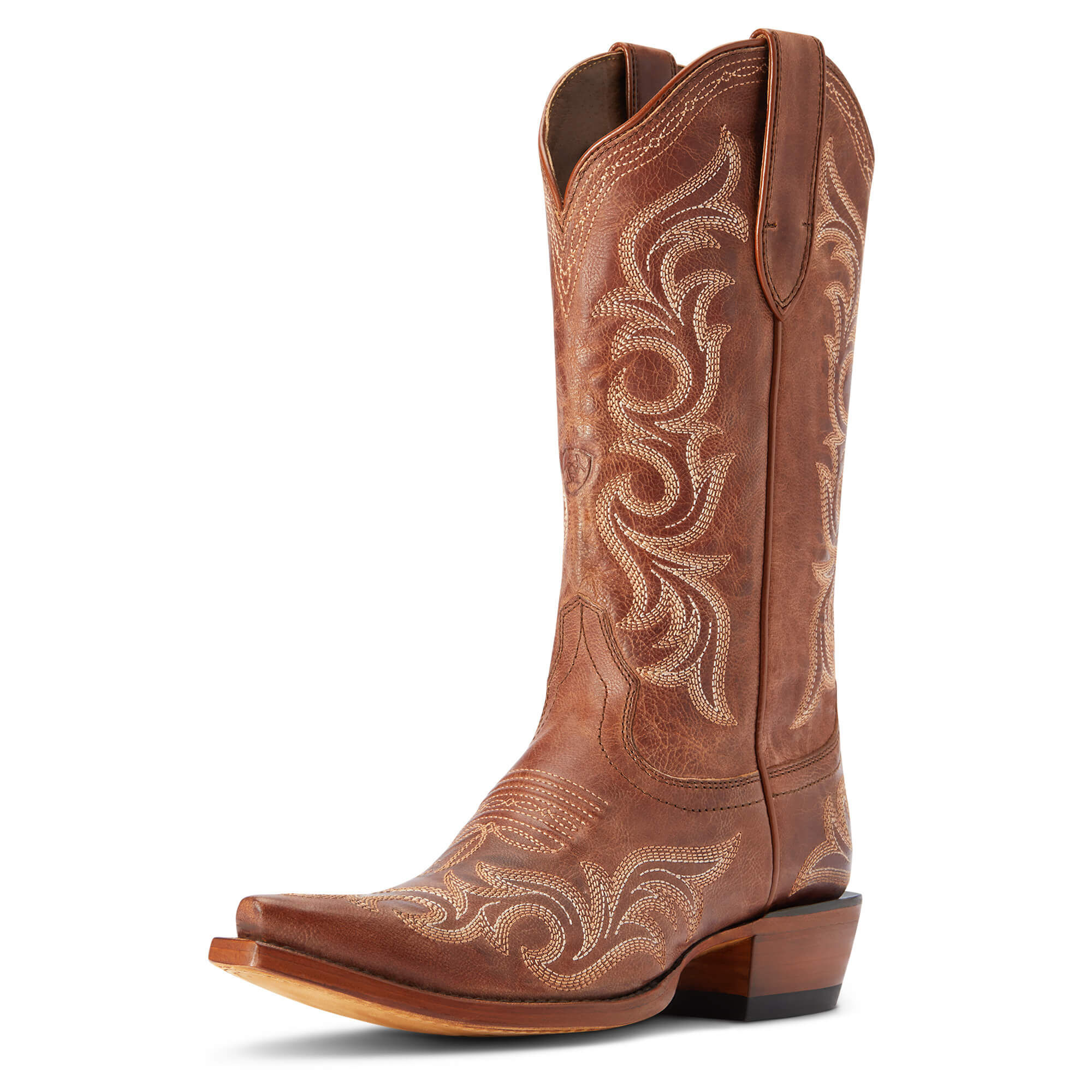 Women's Hazen Western Boots in Whiskey Barrel, B Medium Width, Size 4.5, by Ariat