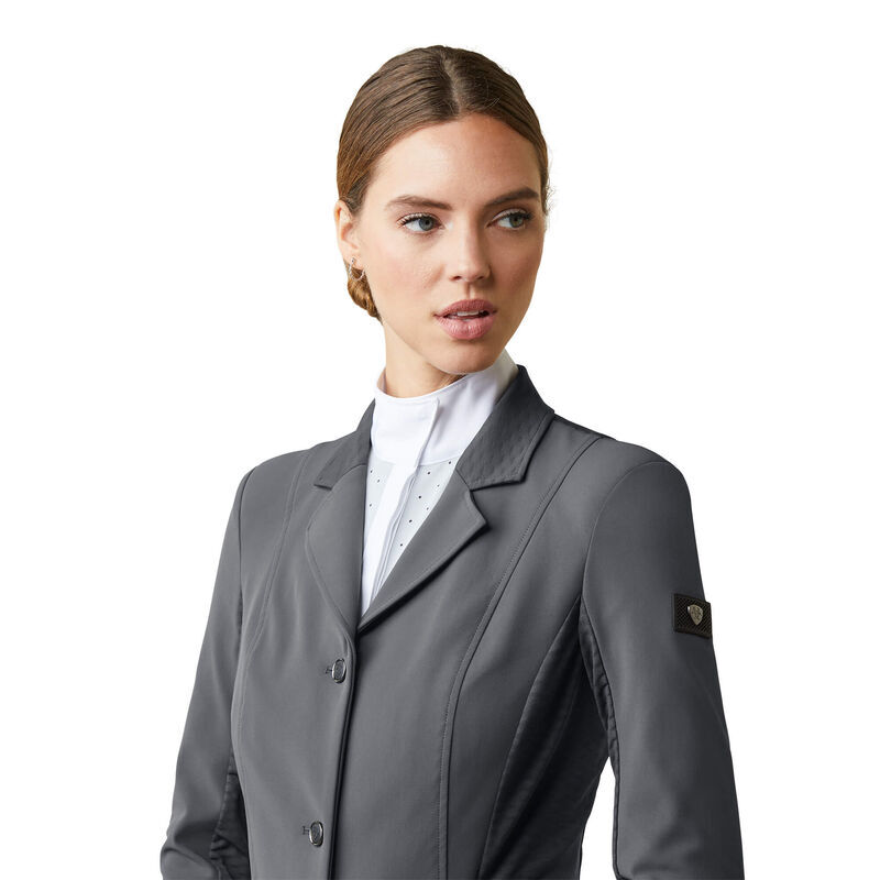 Women's Galatea Bellatrix Show Jacket Long Sleeve in Ebony, Size 3.5, by Ariat