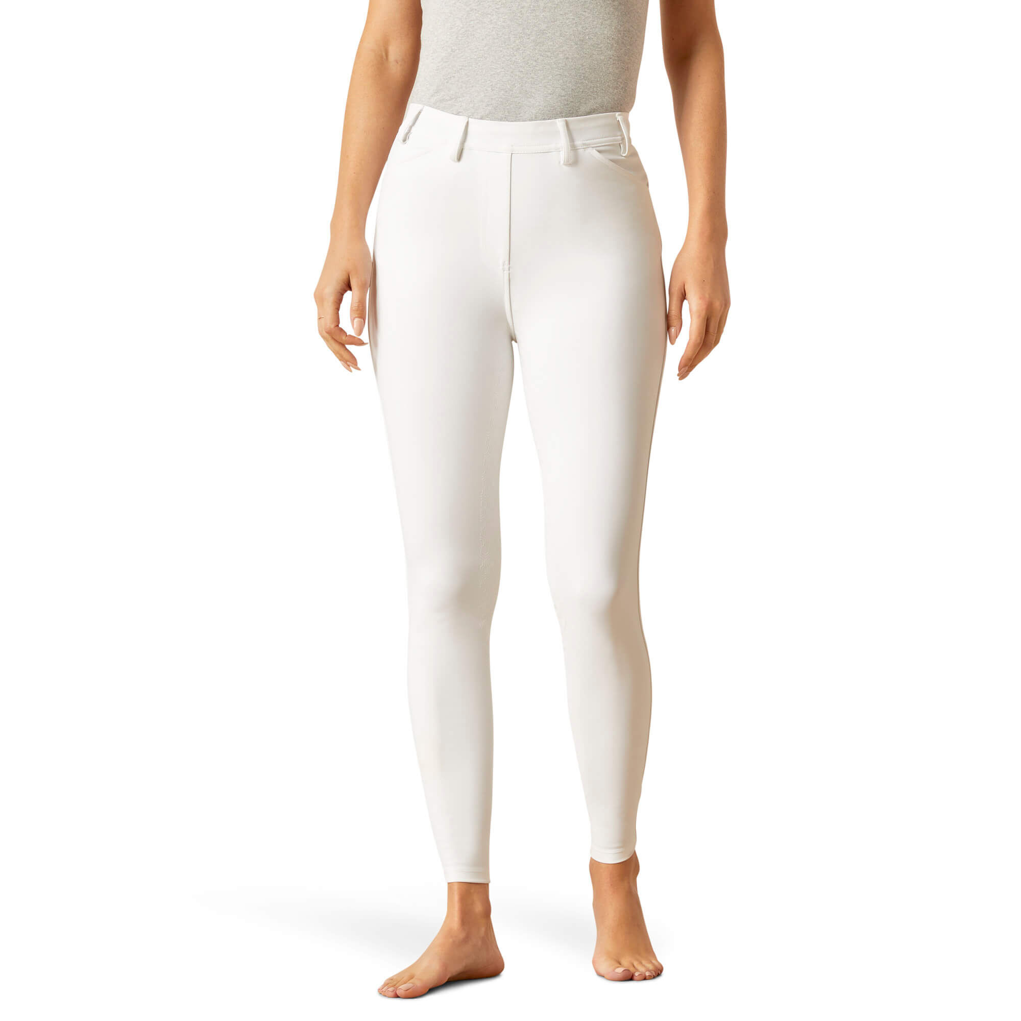 Women's Tri Factor Full Seat TightRiding Breech in White, Size Medium, by Ariat