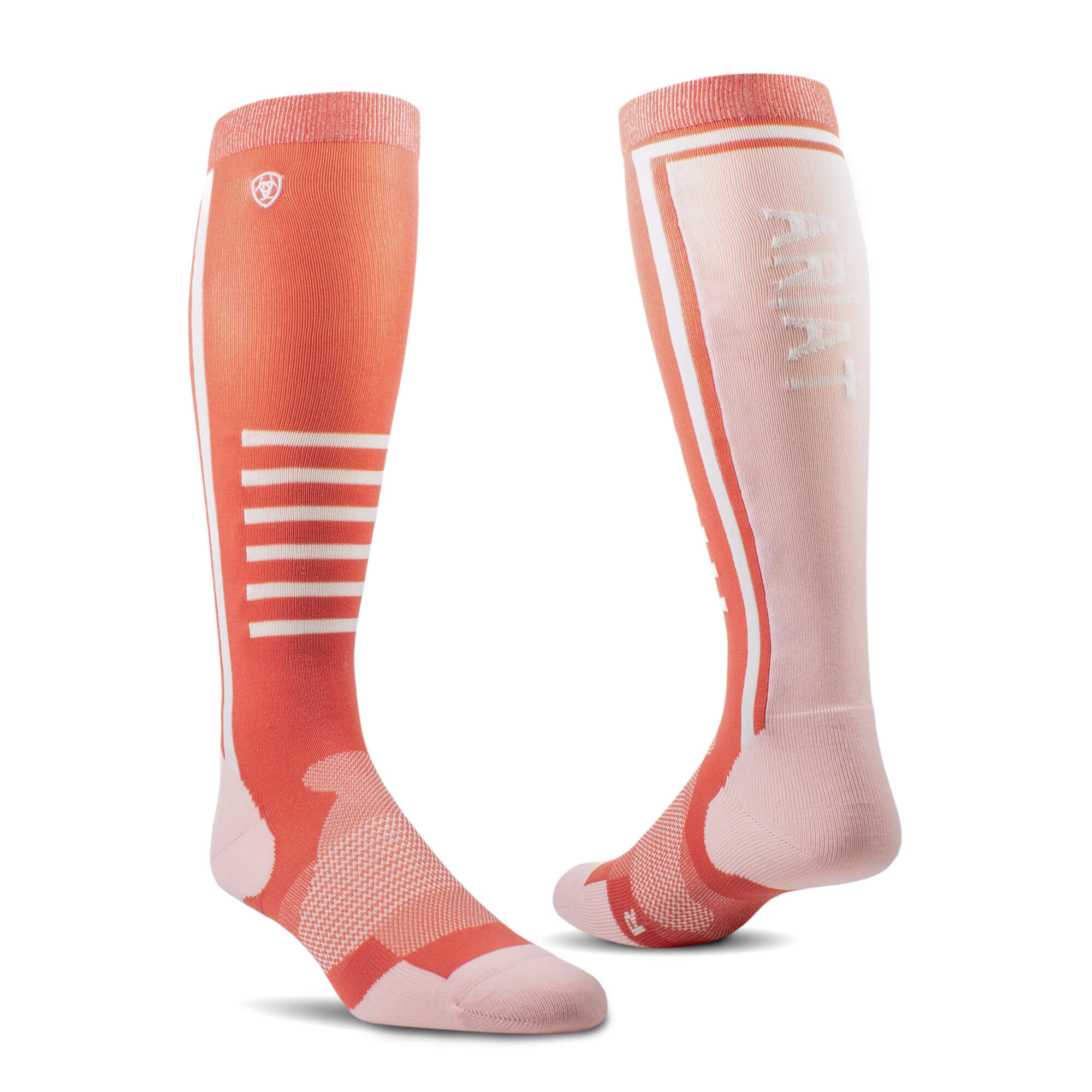 AriatTEK Slimline Performance Socks in Faded Rose Blush, Size OS