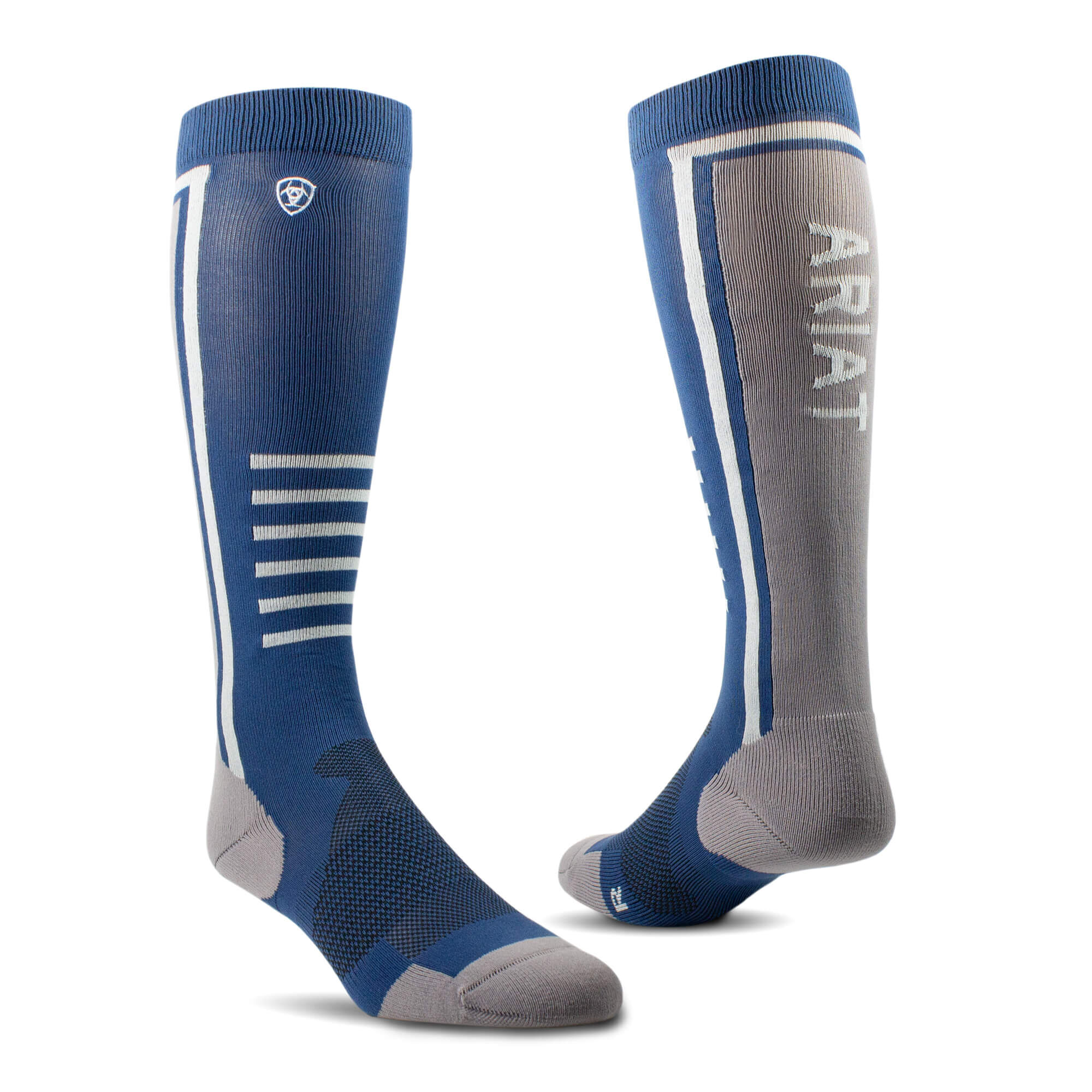 AriatTEK Slimline Performance Socks in Denim Zinc, Size OS