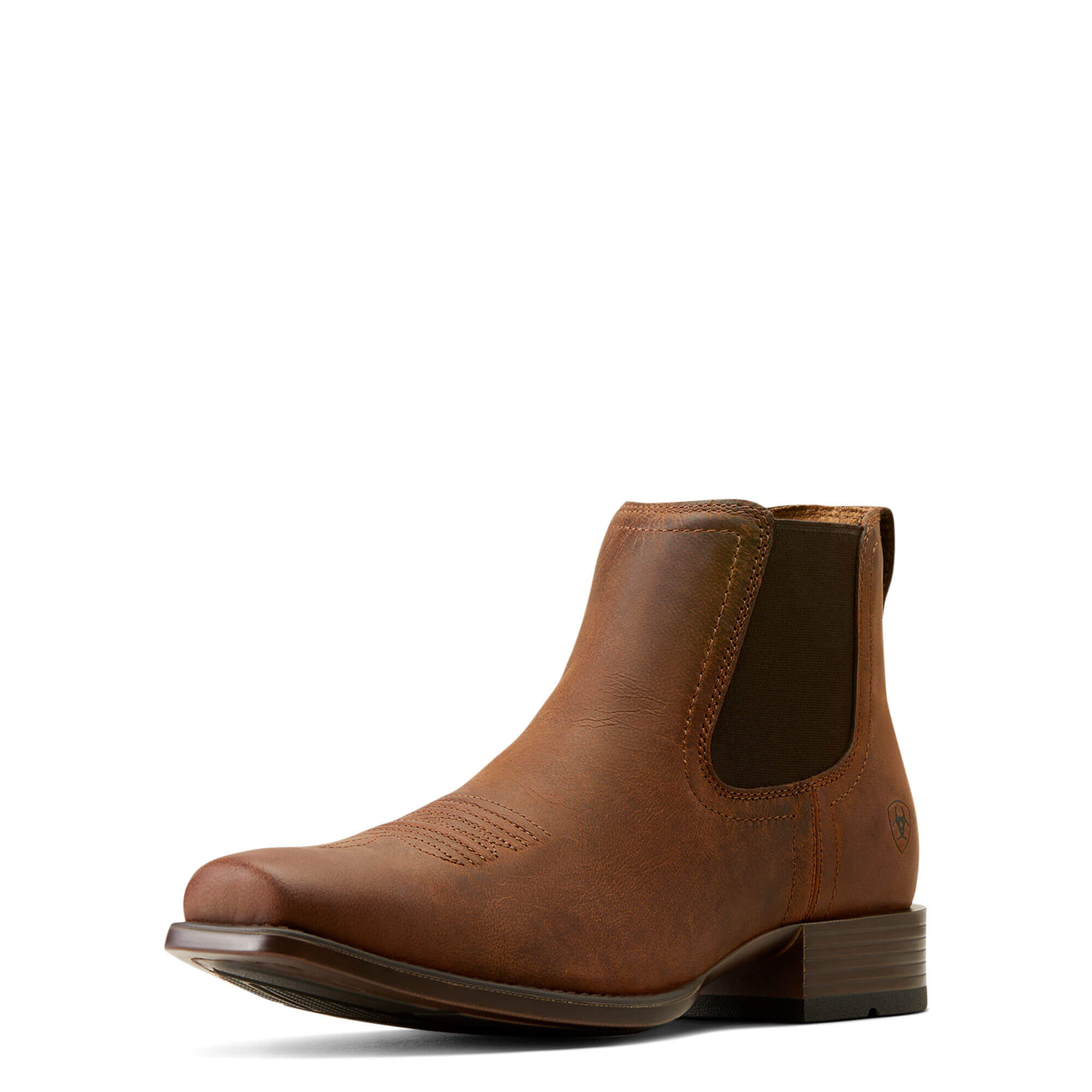 Men's Booker Ultra Square Toe Western Boots in Rough Tan, EE Wide Width, Size 44, by Ariat