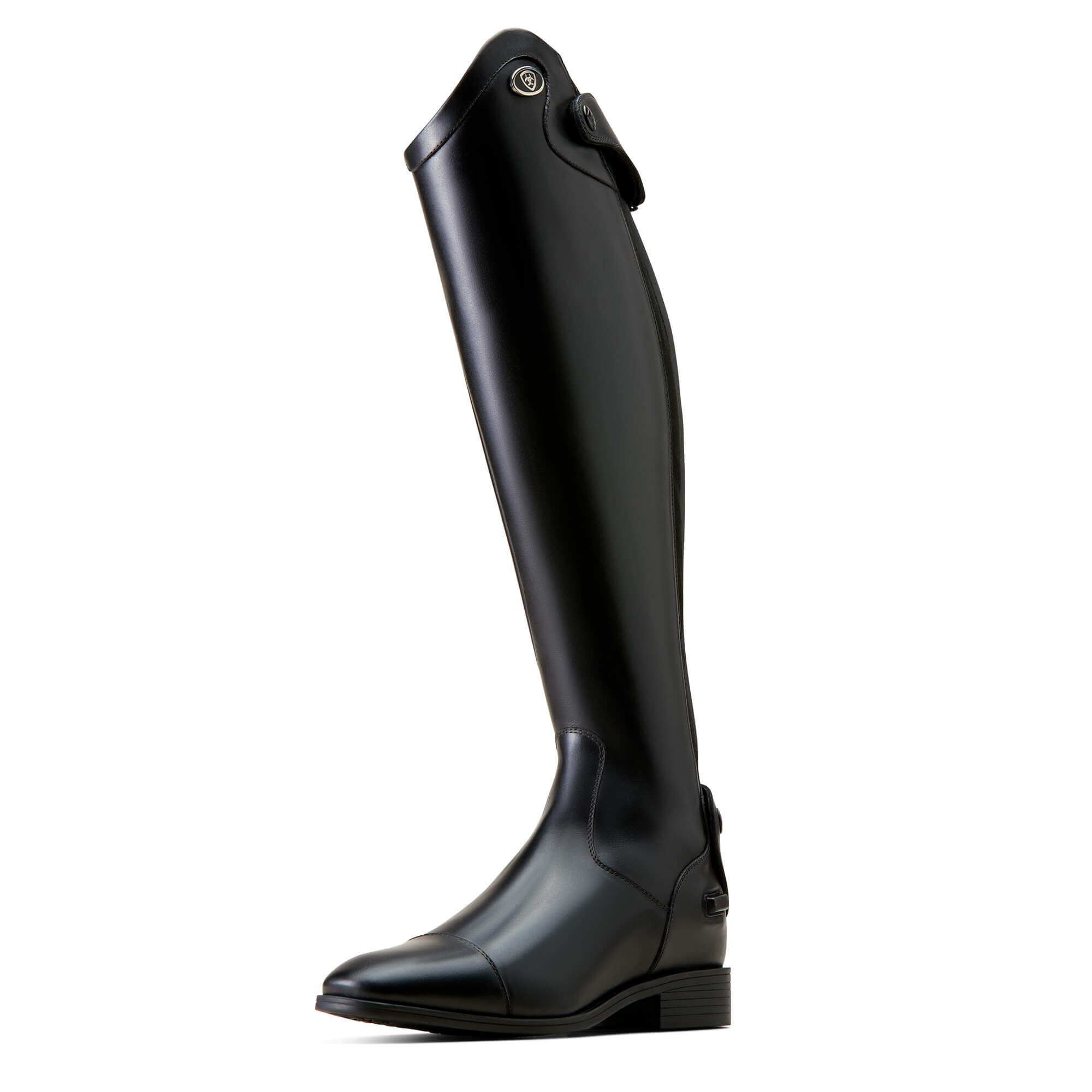 Women's Ravello Dress Tall Riding Boots in Black Calf, B Medium Width, X-Slim Calf, Size 7, by Ariat