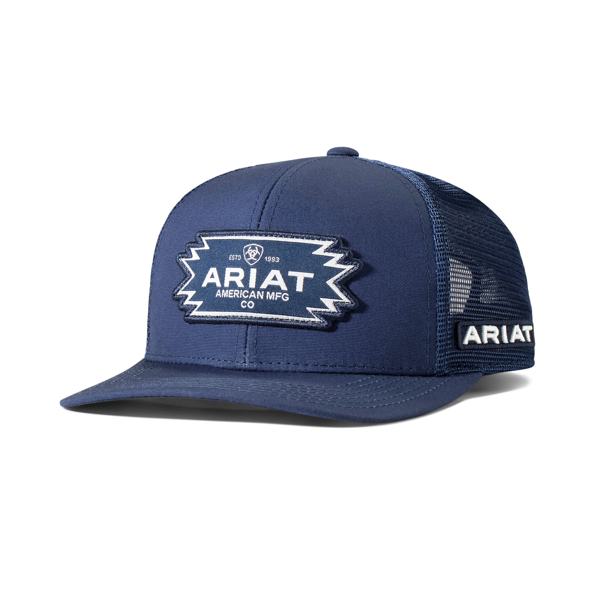 Men's Aztec Logo Patch Cap in Blue, Size OS, by Ariat