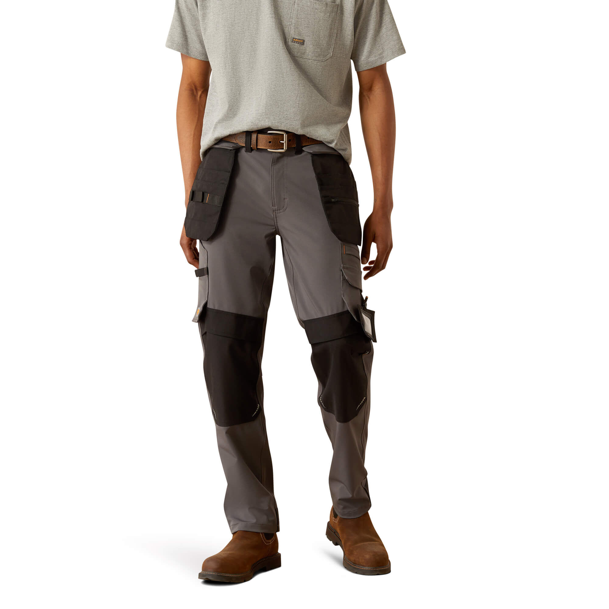 Men's Rebar Cordura M7 Slim Dynamic Utility Straight Work Trouser in Charcoal, Size 32 x 32, by Ariat