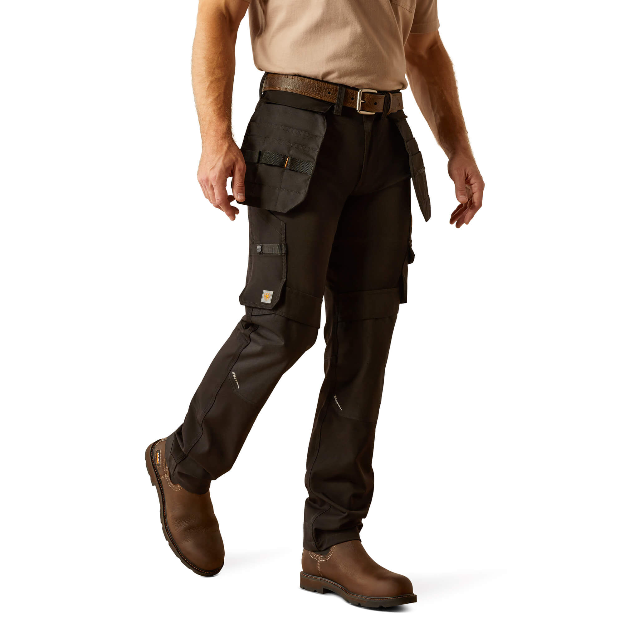 Men's Rebar Cordura M7 Slim Dynamic Utility Straight Work Trouser in Black, Size 33 x 30, by Ariat