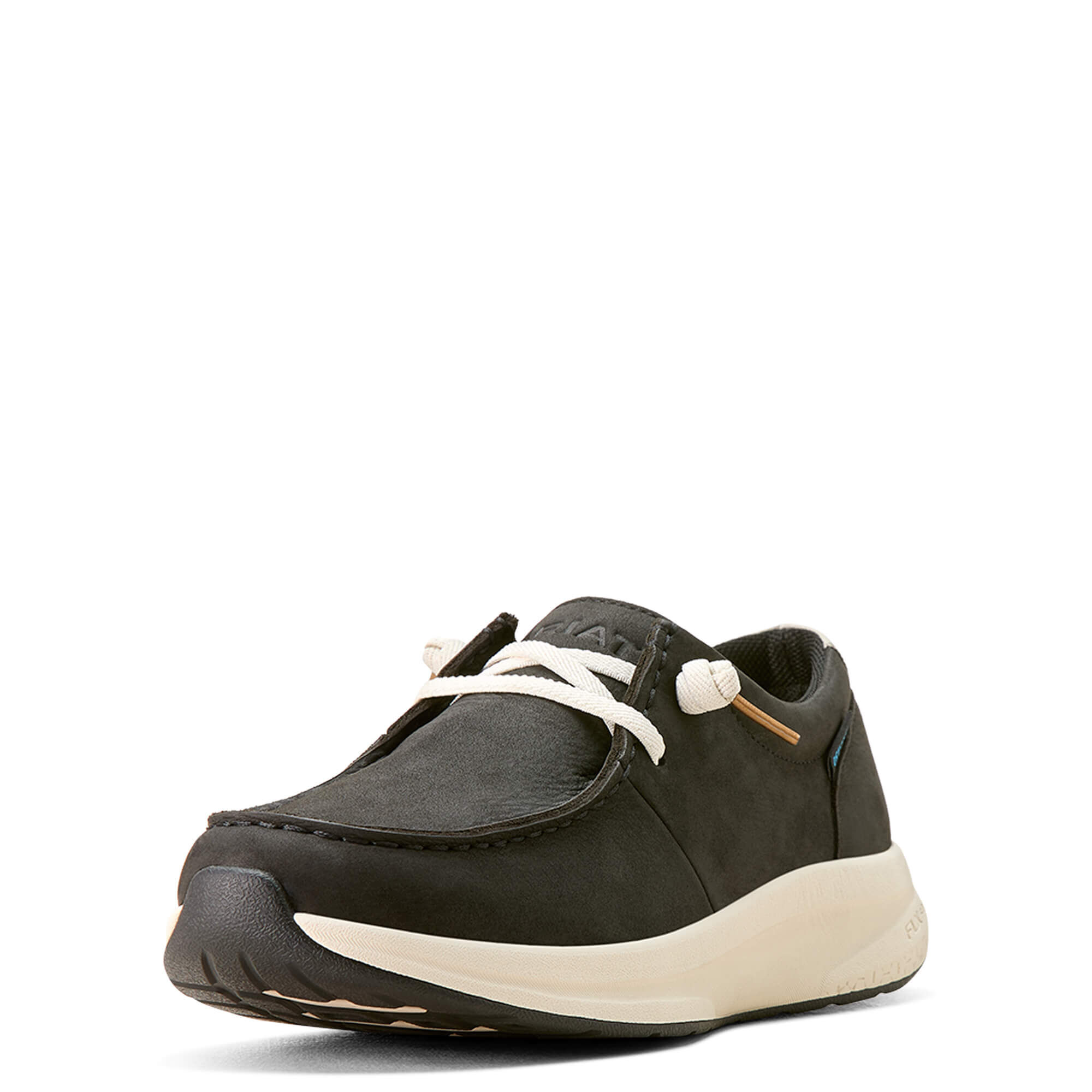 Women's Buckeye Waterproof Shoe in Satin Black, B Medium Width, Size 8.5, by Ariat