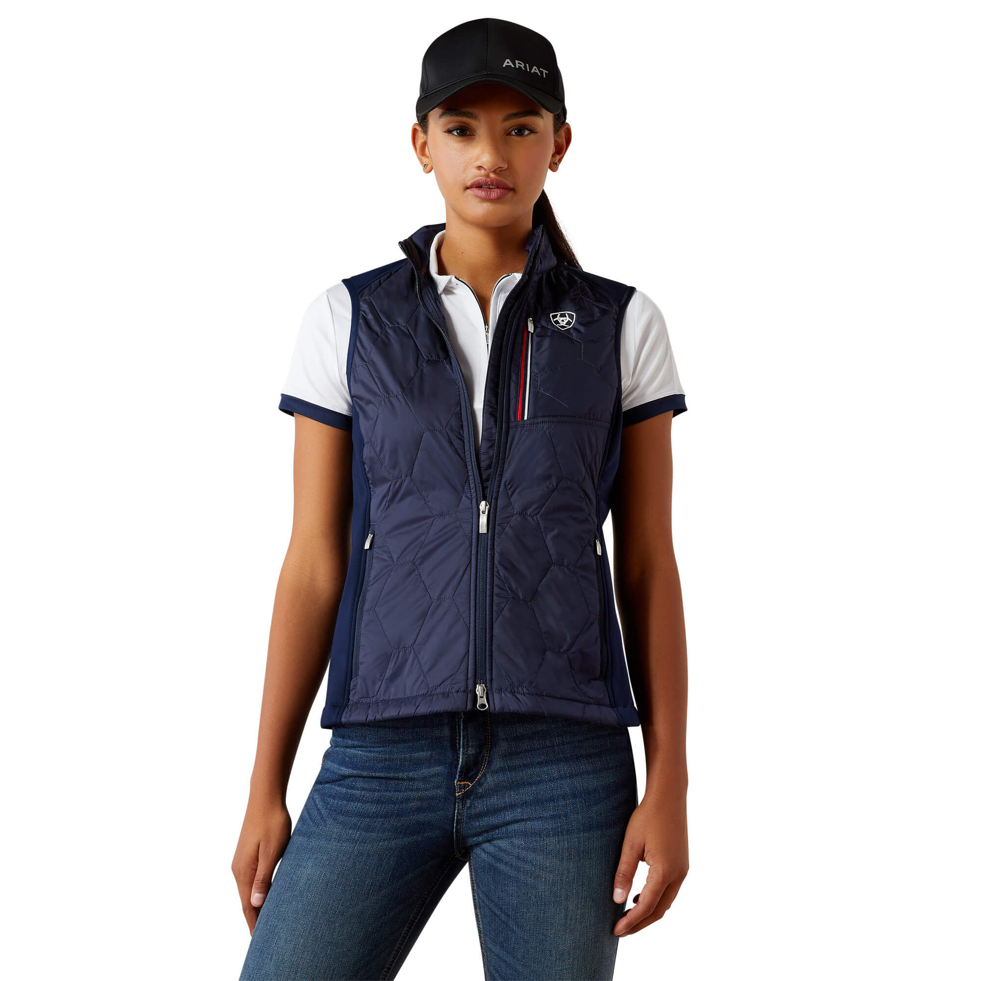 Women's Fusion Insulated Gilet in Navyt, Size X-Small, by Ariat