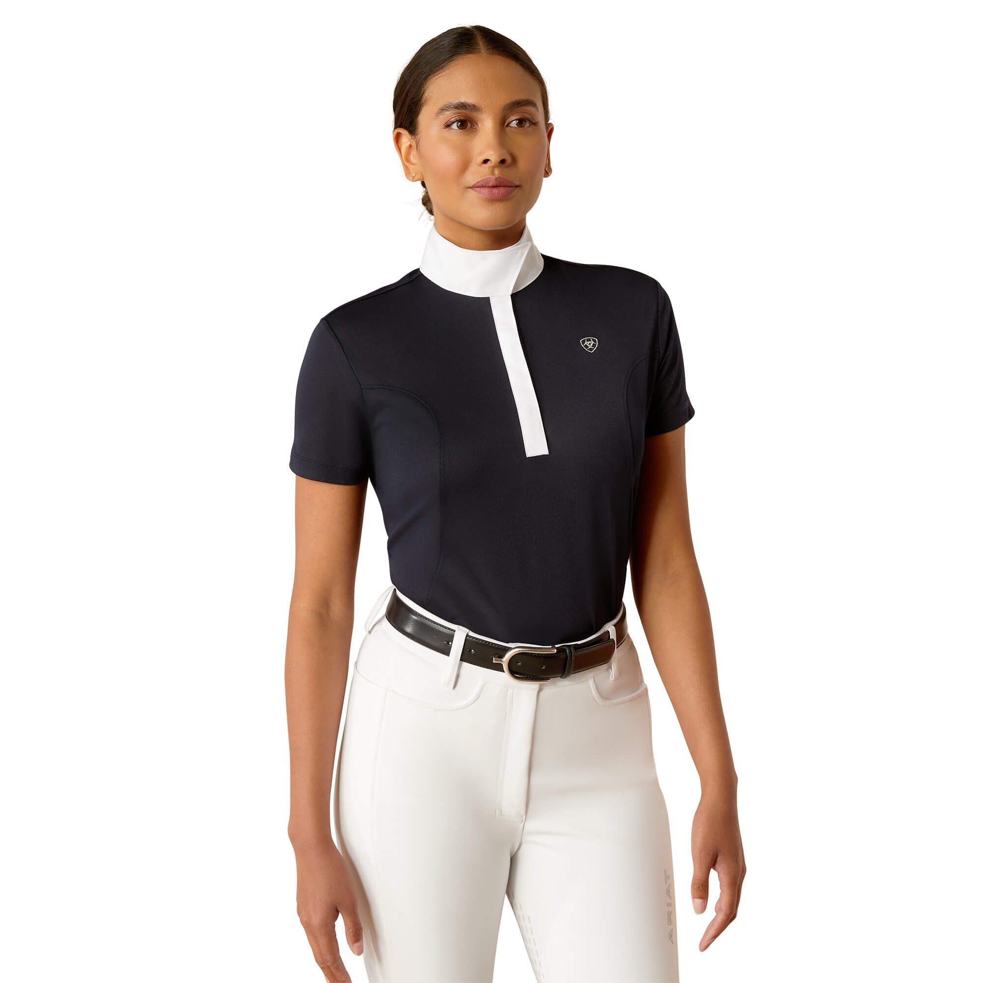 Women's Aptos Show Shirt in Show Navy, Size Large, by Ariat
