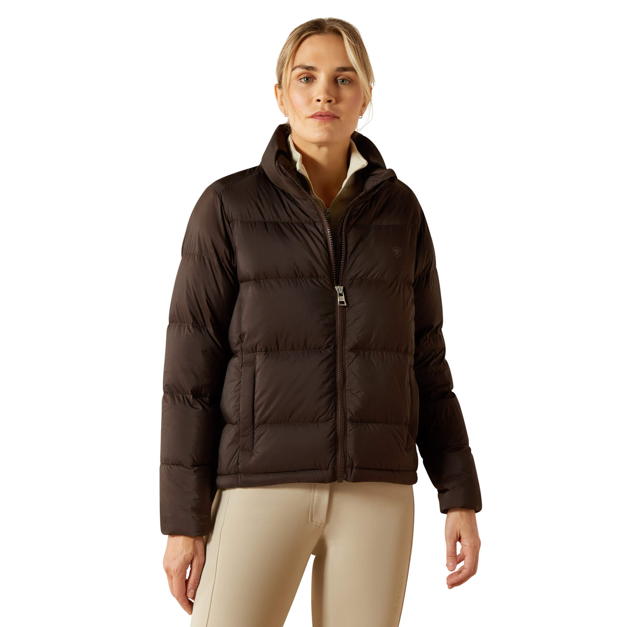 Women's UltraPuff Insulated Down Jacket Long Sleeve in Java, Size X-Small, by Ariat