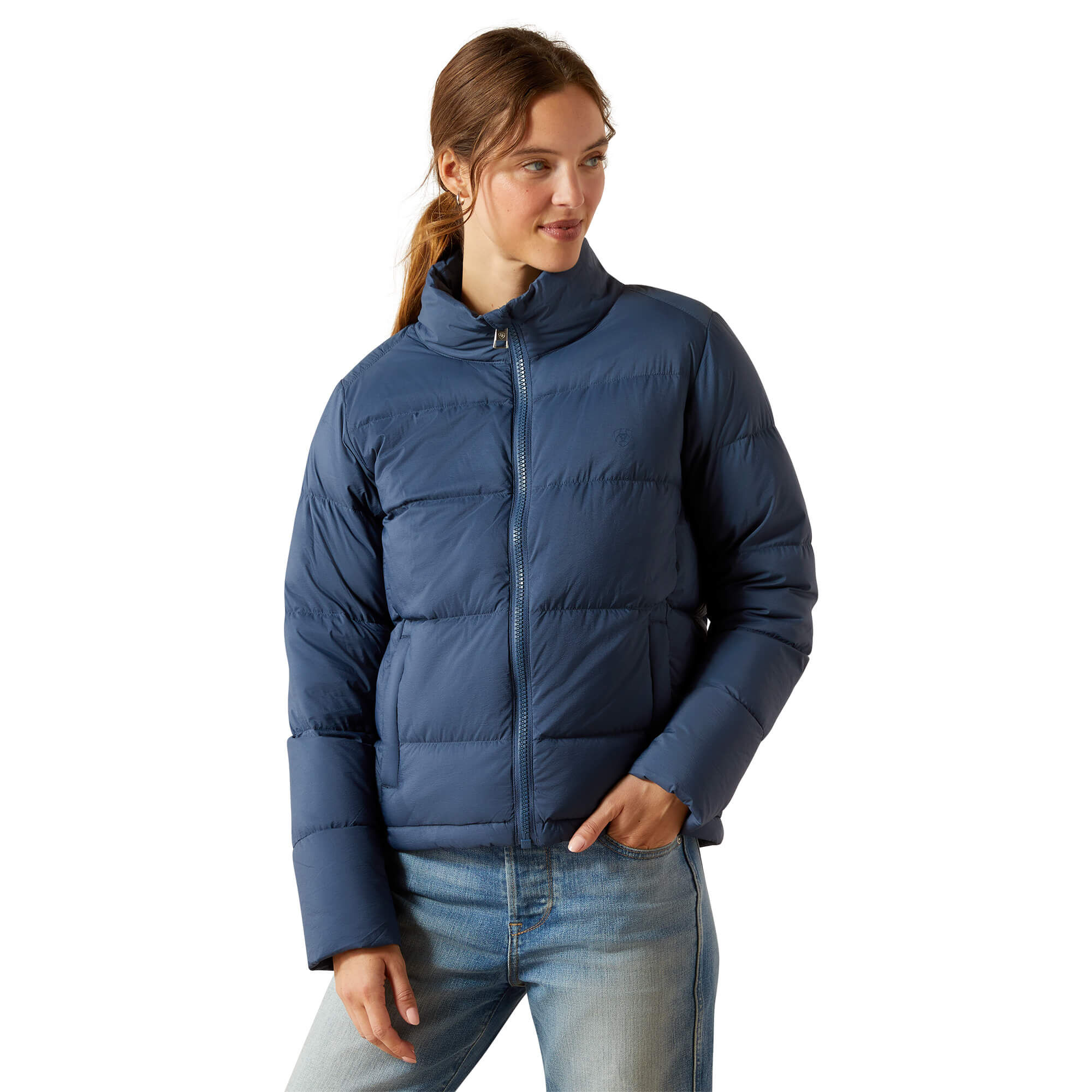 Women's UltraPuff Insulated Down Jacket Long Sleeve in Big Dipper, Size Small, by Ariat