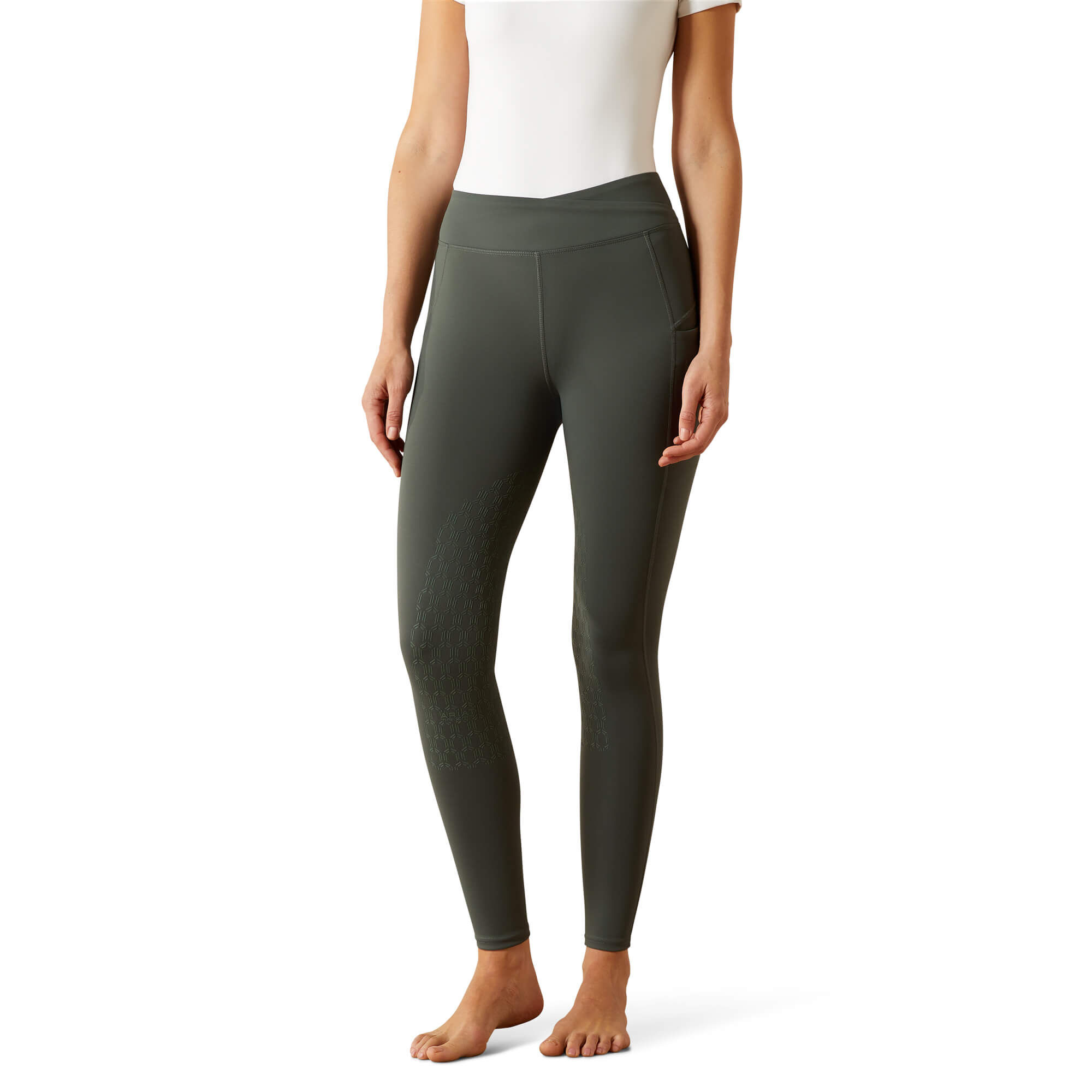 Women's Avail 2.0 Half Grip TightRiding Breech in Urban Chic, Size Large, by Ariat