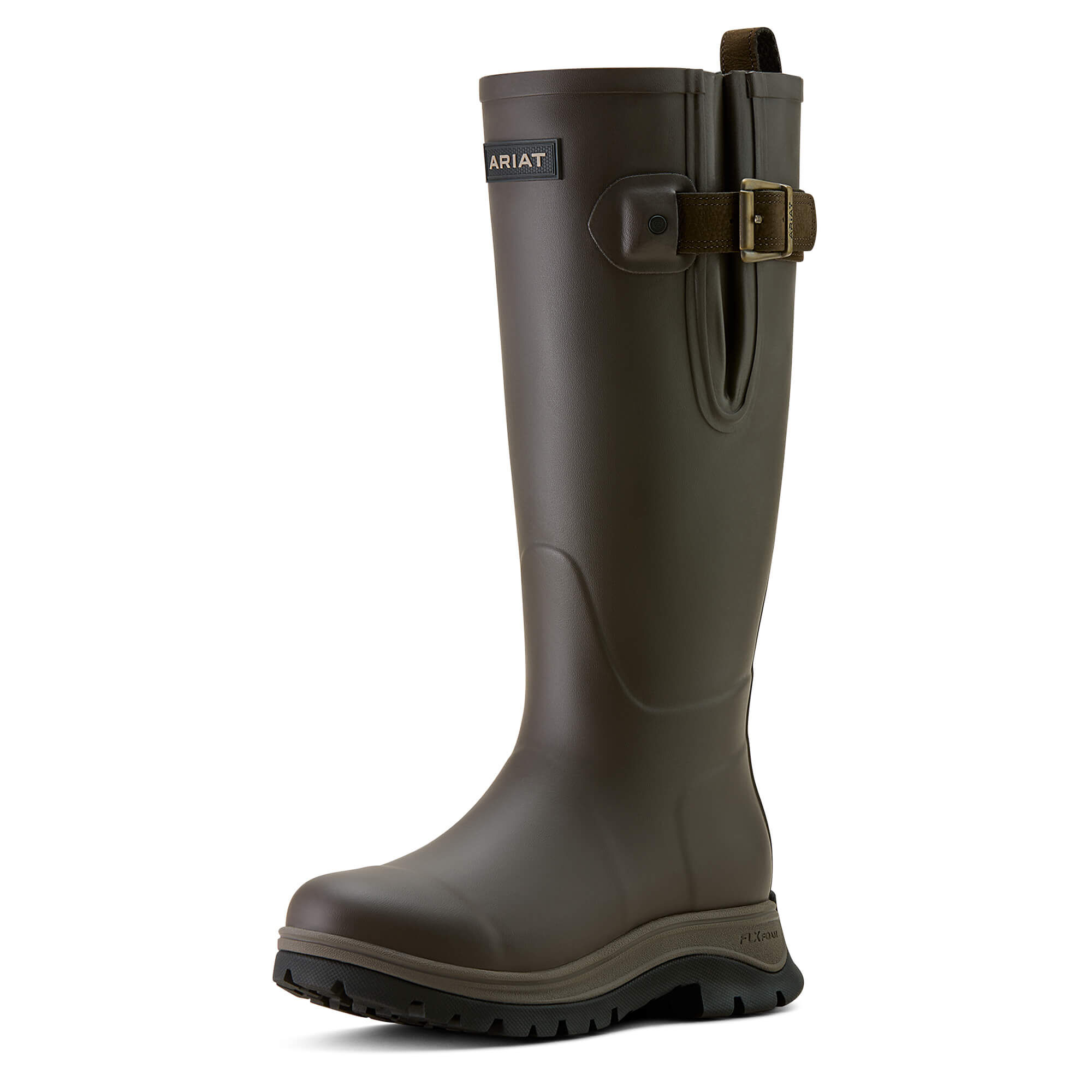 Women's Woodstock Rubber Boots in Bracken Brown, B Medium Width, Size 6.5, by Ariat