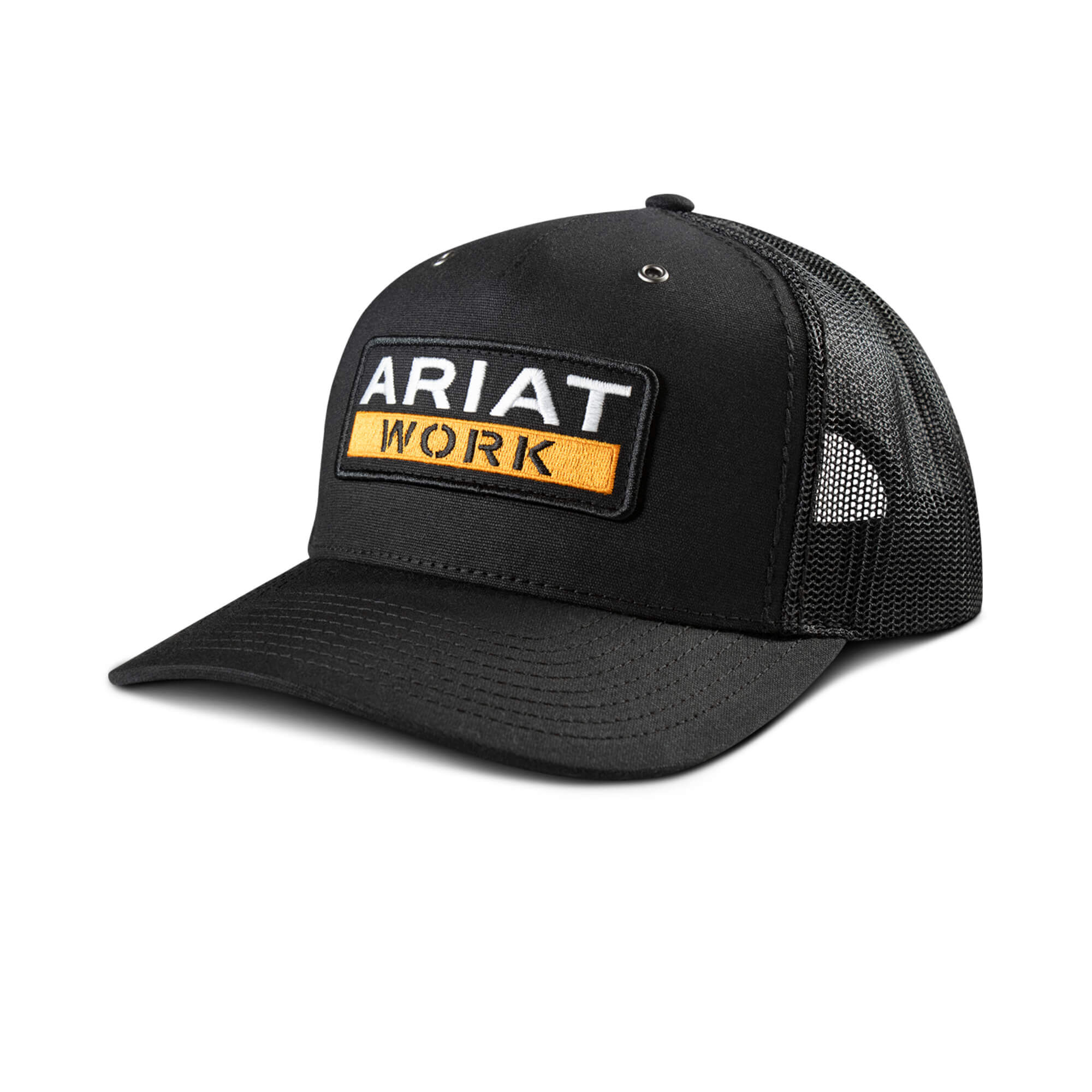 Men's Ariat Work Patch Snapback Cap in Black, Size OS