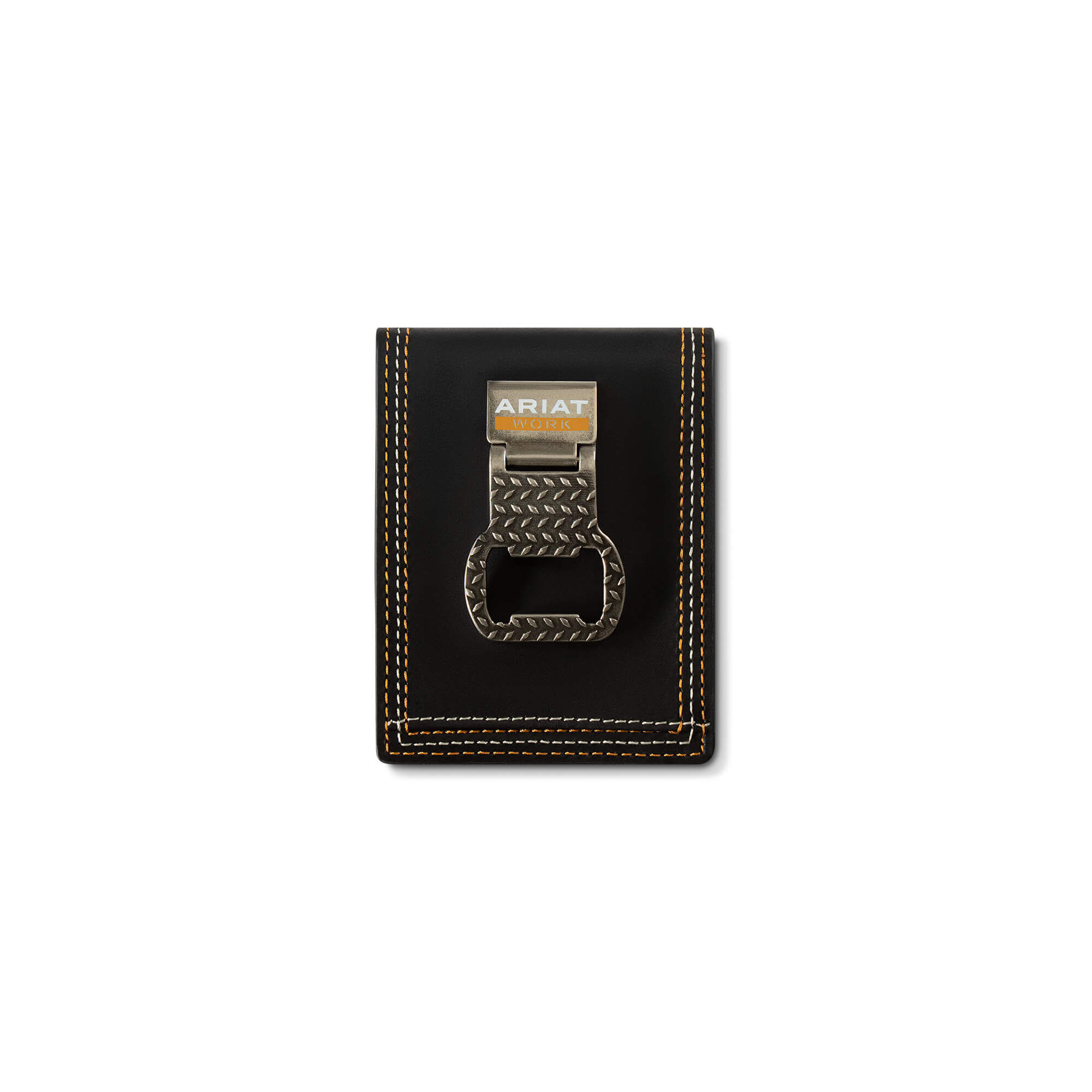Men's Work Canvas Bifold Wallet Bag in Black, Size OS, by Ariat