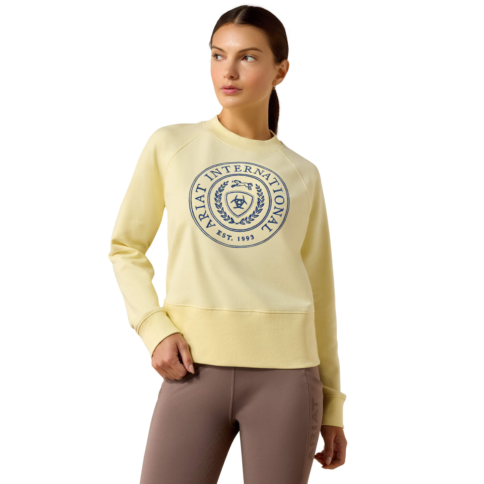 Women's Martine Sweatshirt Long Sleeve in Flan, Size Small, by Ariat