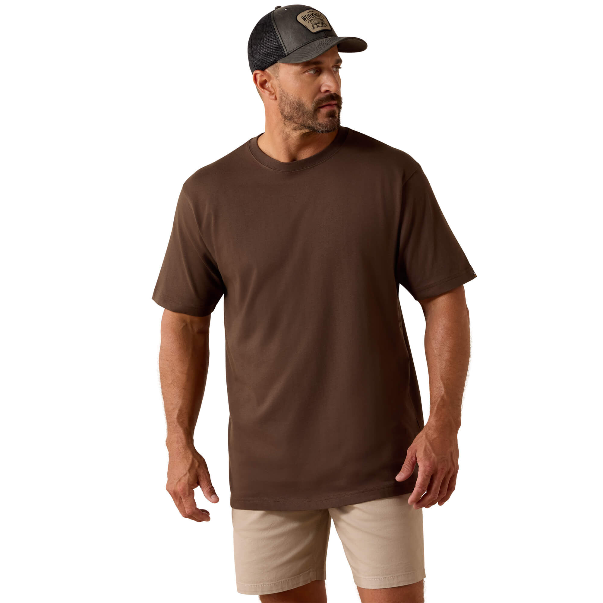 Men's Rebar Cotton Strong Standard T-Shirt in Wren, Size Small, by Ariat