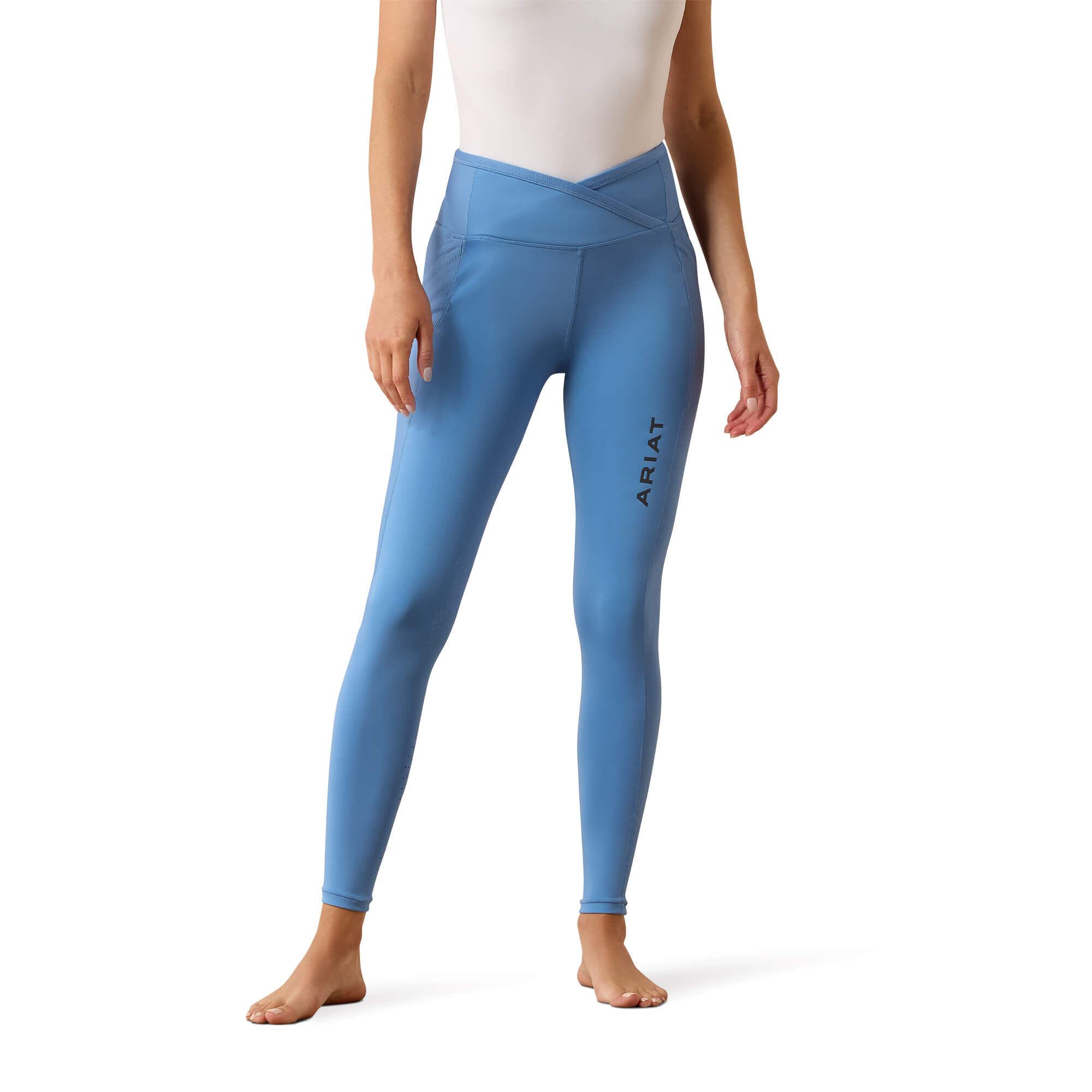 Women's Eos Chic Half Grip TightRiding Breech in Riviera, Size Medium, by Ariat