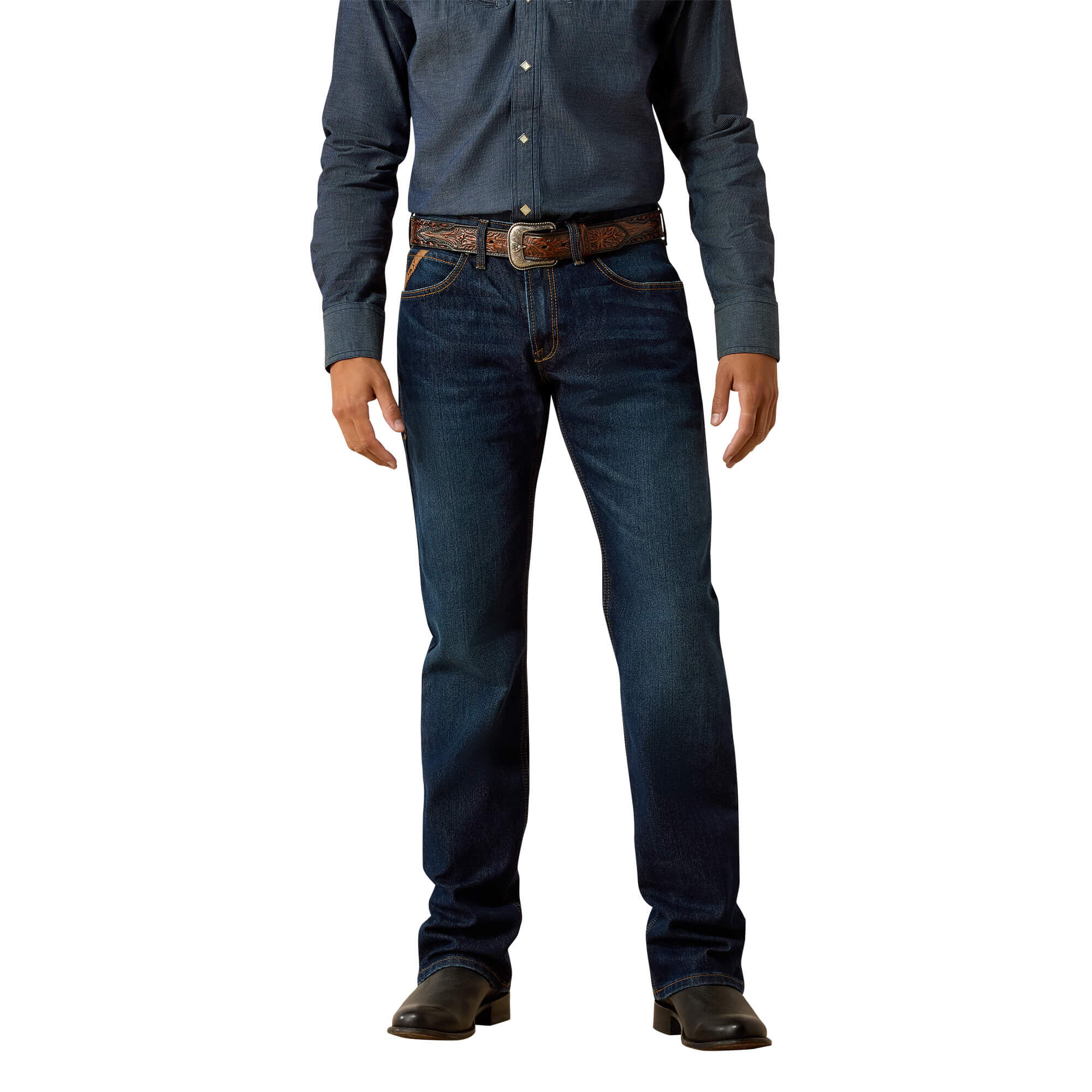 Men's M4 Relaxed Darian Boot Cut Jeans in Sullivan, Size 33 x 38, by Ariat