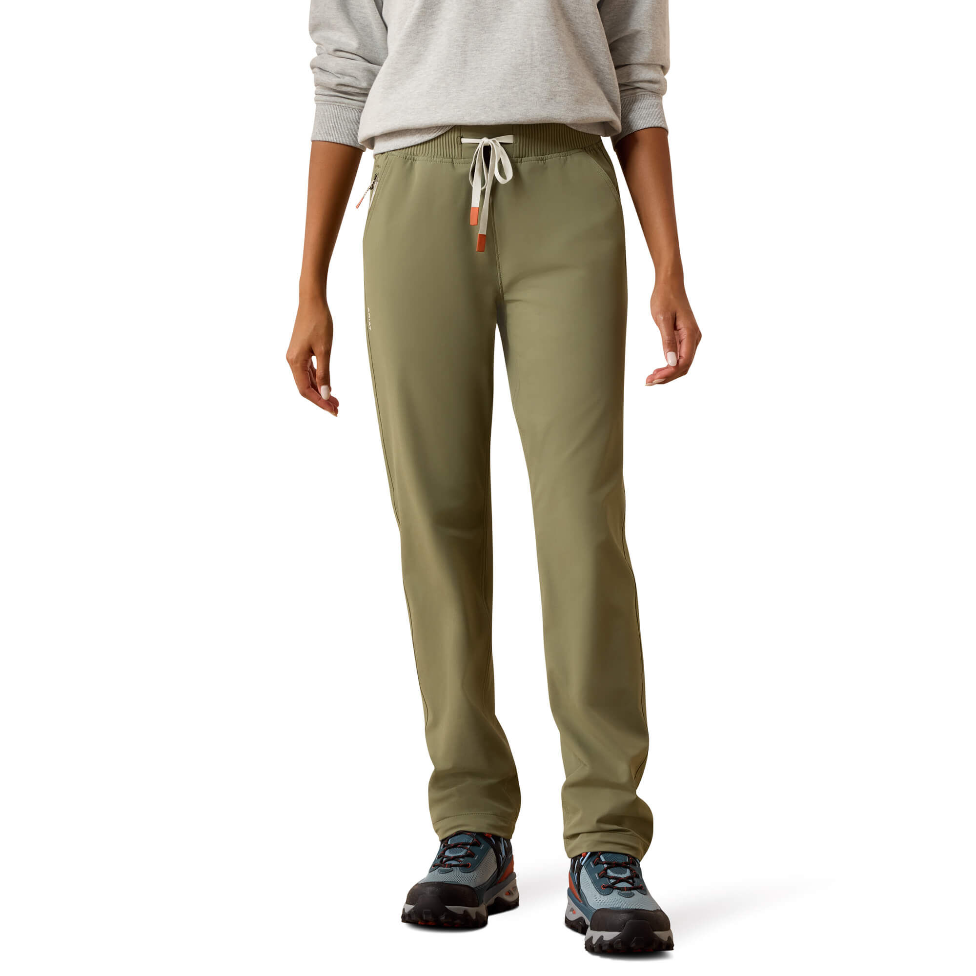 Women's Traverse Hiking Trousers in Deep Lichen Green, Size 33, by Ariat