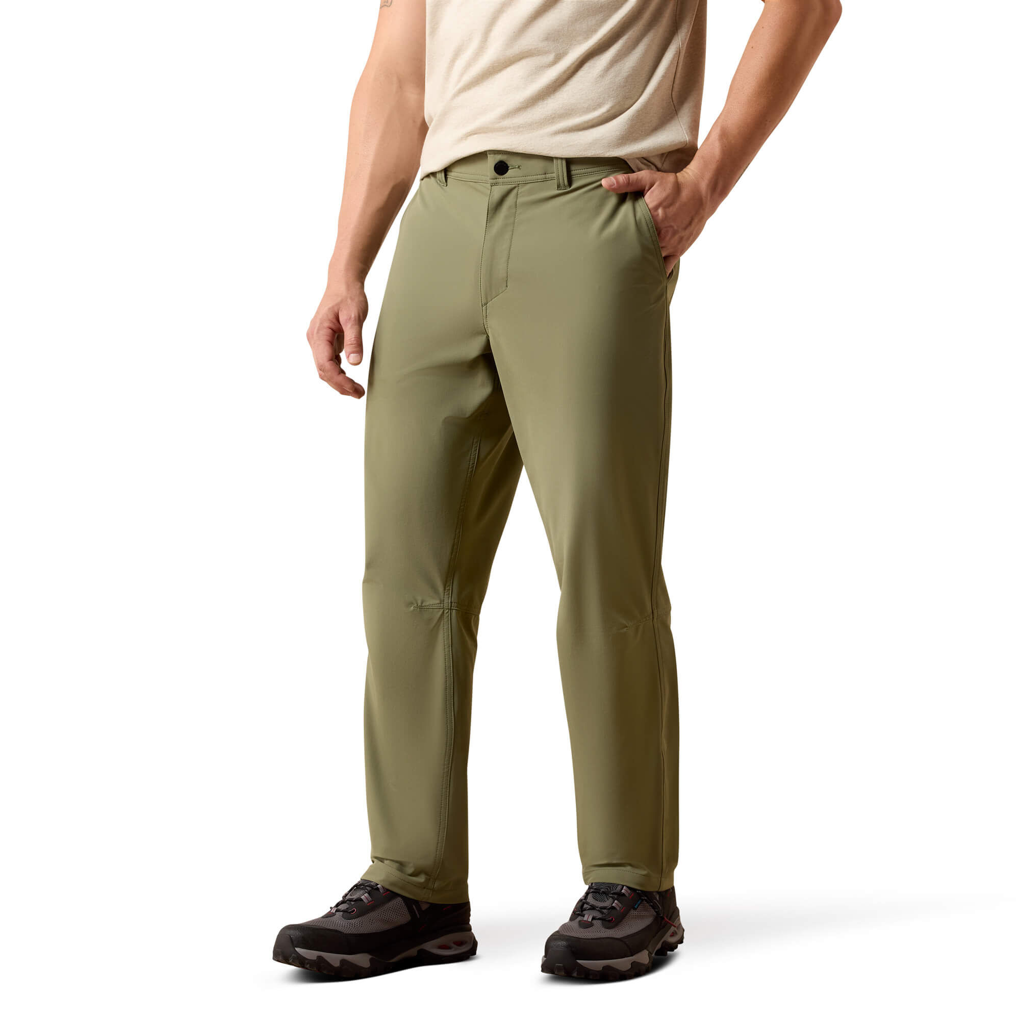 Men's Traverse Hiking Trousers in Deep Lichen Green, Size 35 x 32, by Ariat