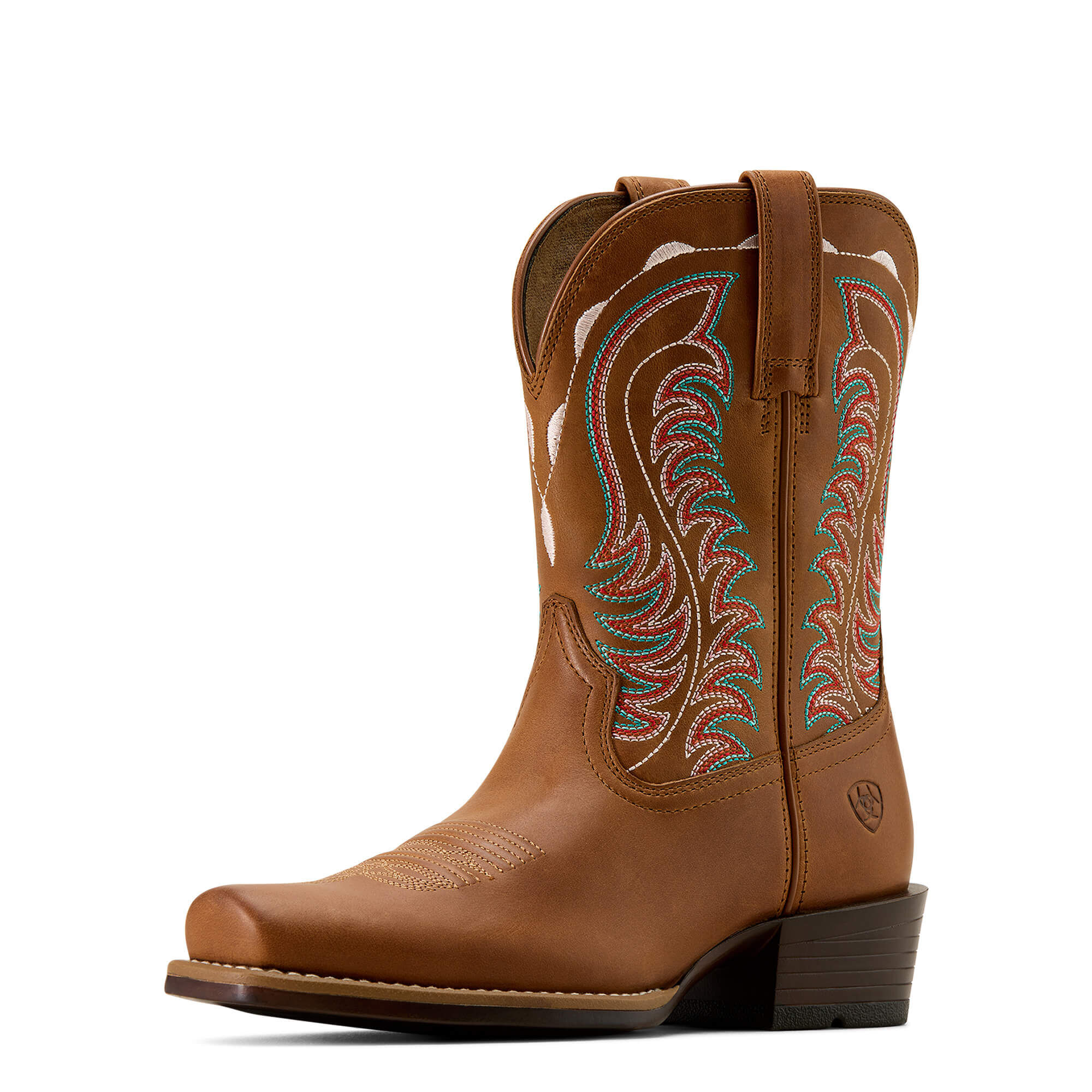 Women's Salina Narrow Cutter Toe Western Boot in Treasured Tan, B Medium Width, Size 41, by Ariat