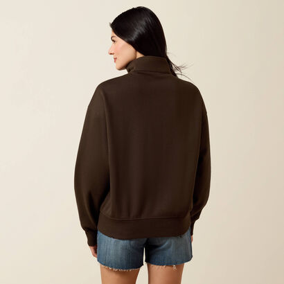 Holiday 1/2 Zip Sweatshirt Back