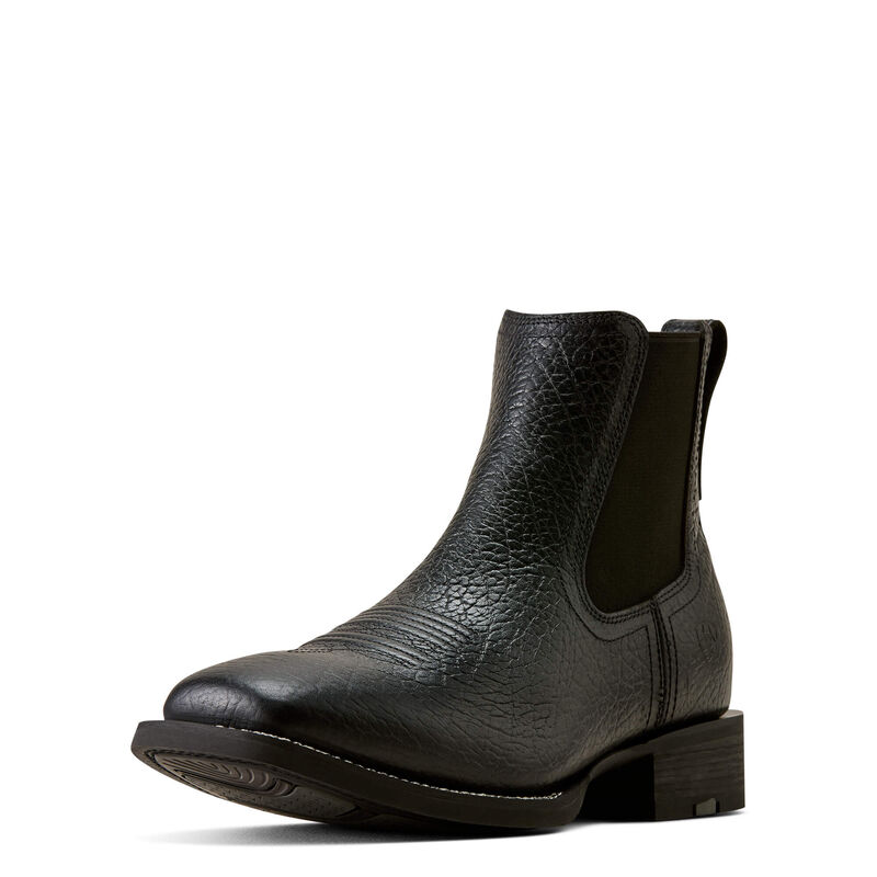 Western Big Rig Wide Square Toe Chelsea Boot 3-4 Front